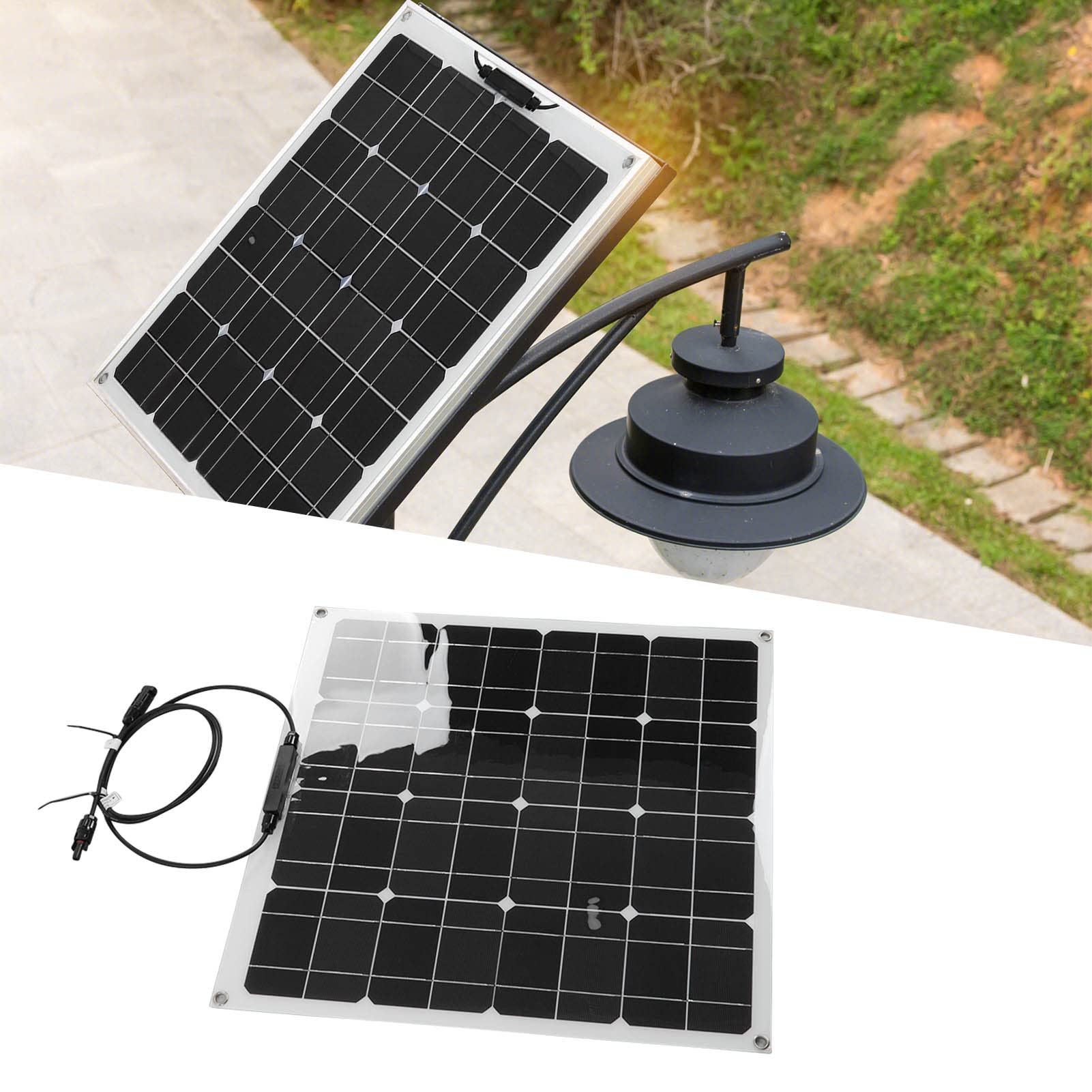 EXCLUZO Foldable Solar Charger - 100W Portable Solar Panel with Weatherproof Design for RV, Camping, Hiking & Outdoor Adventures | Lightweight & Flexible Power Solution for Off-Grid Living