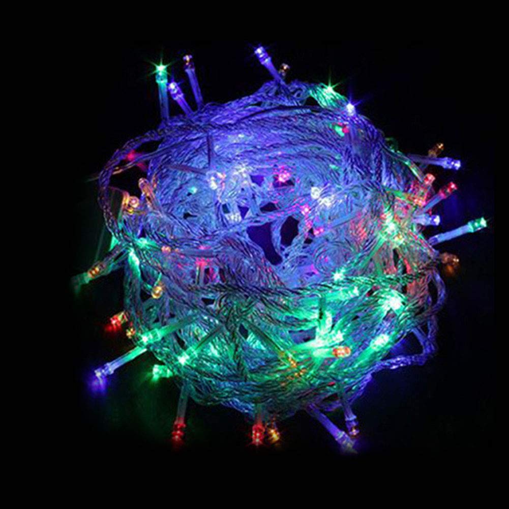 YESBAY 10m 100LED Waterproof Outdoor String Lights - Color Changing Fairy Lights for Christmas, Wedding, Party, Home, Garden & Bedroom Decor | Weatherproof for Indoor & Outdoor Use