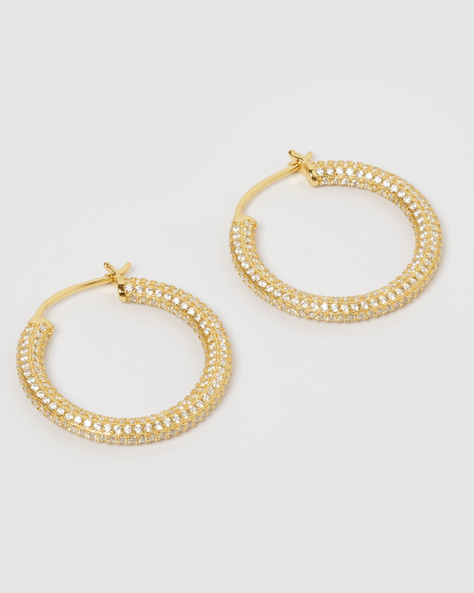 Izoa Alexa 14K Gold Hoop Earrings for Women - Elegant Everyday & Party Jewelry Gift