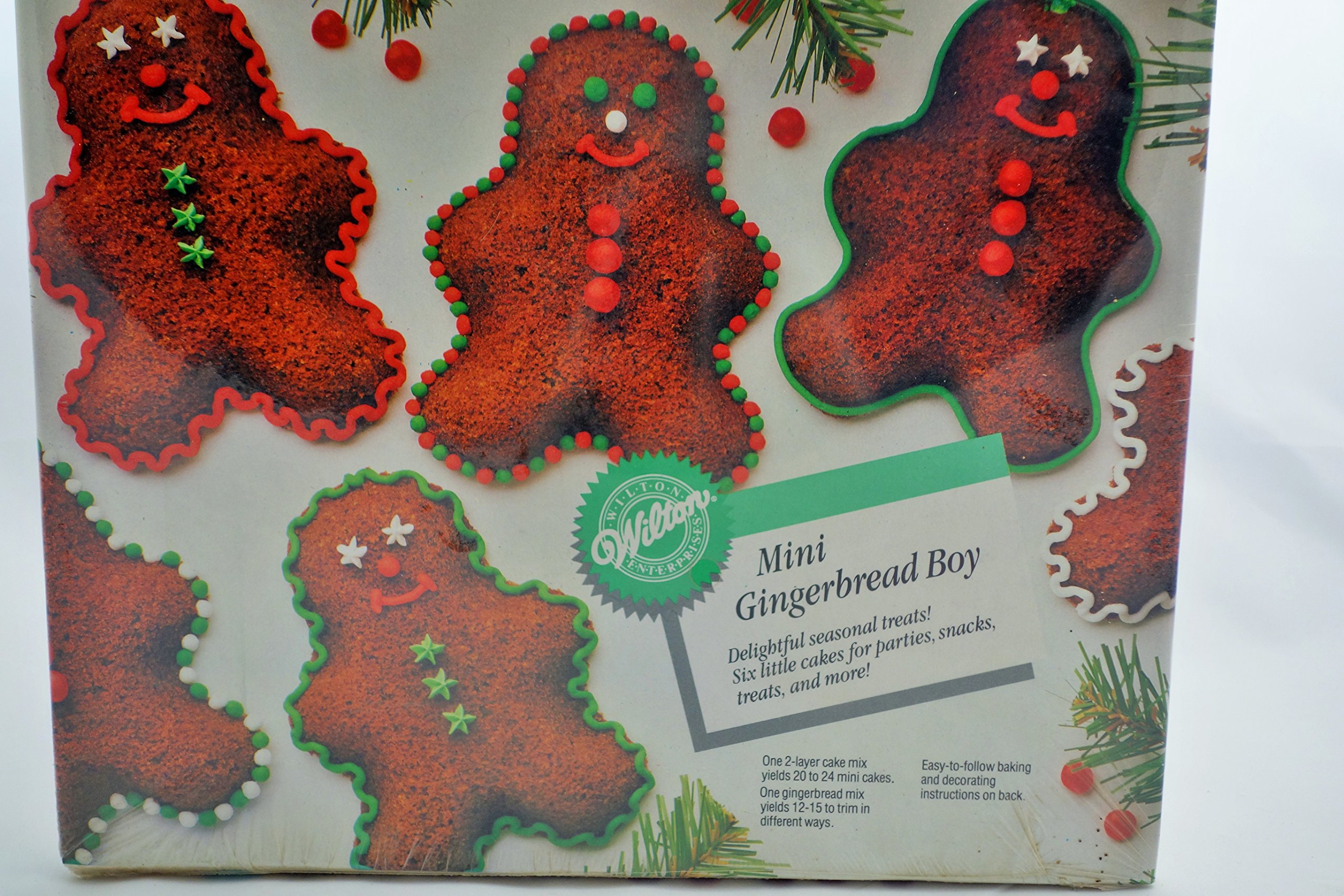 Wilton Aluminum Mini Gingerbread Boy Pan - 6-Cavity Non-Stick Cookie Baking Mold for Holiday Treats | Perfect for Christmas Cookies, Party Favors & DIY Desserts