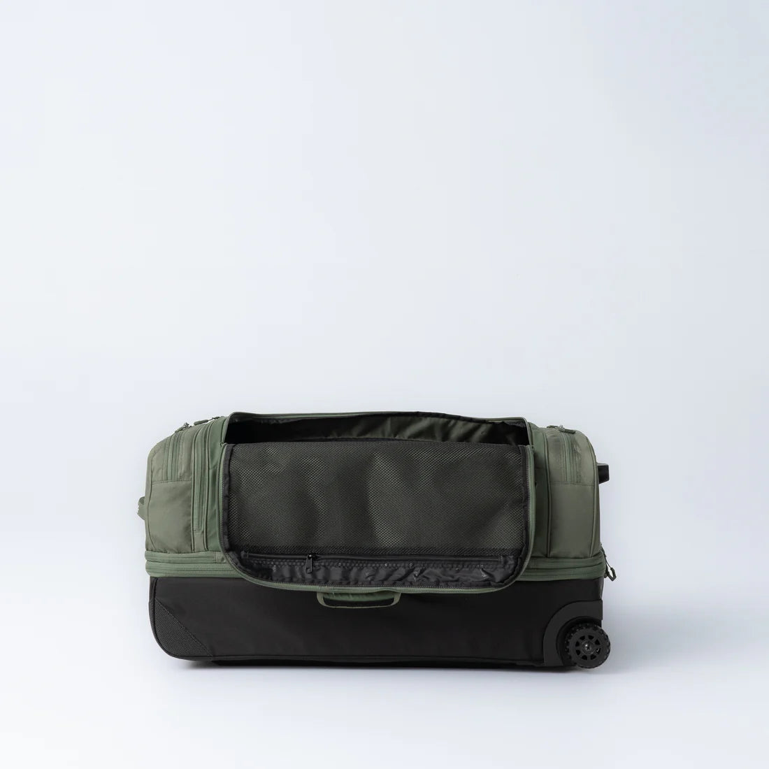 Black Wolf BladeRunner Gen II 90L (+20L) Rolling Duffle Bag - Moss Green - Heavy Duty Travel Luggage for Camping, Hiking & Outdoor Adventures
