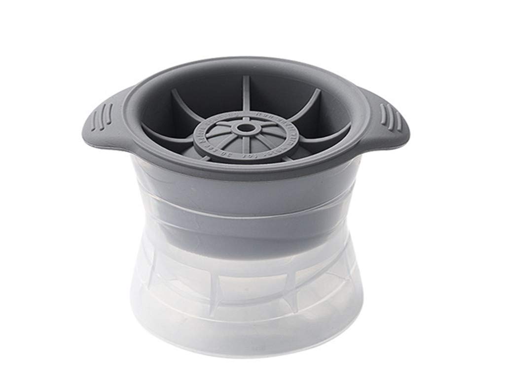 2 Pack Large Silicone Spherical Ice Molds - Perfect for Cocktails, Whiskey, and Creative Ice Hockey Displays