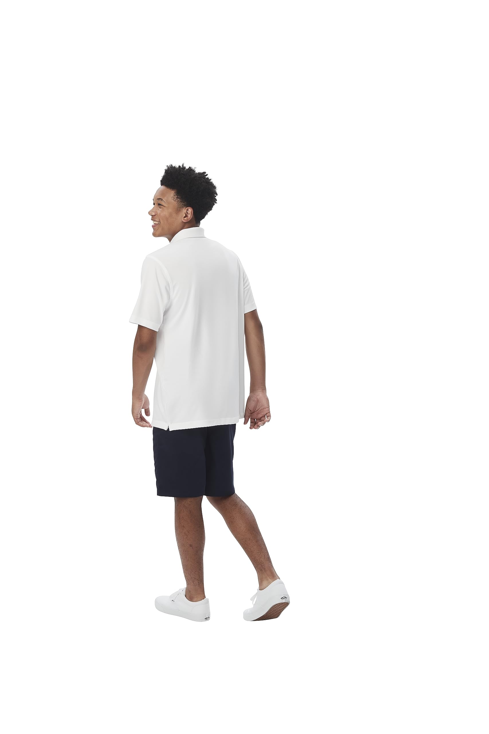 French Toast Men's Moisture Wicking Performance Sport Polo Shirt - Breathable Short Sleeve Golf & Tennis Shirt for Active Lifestyle