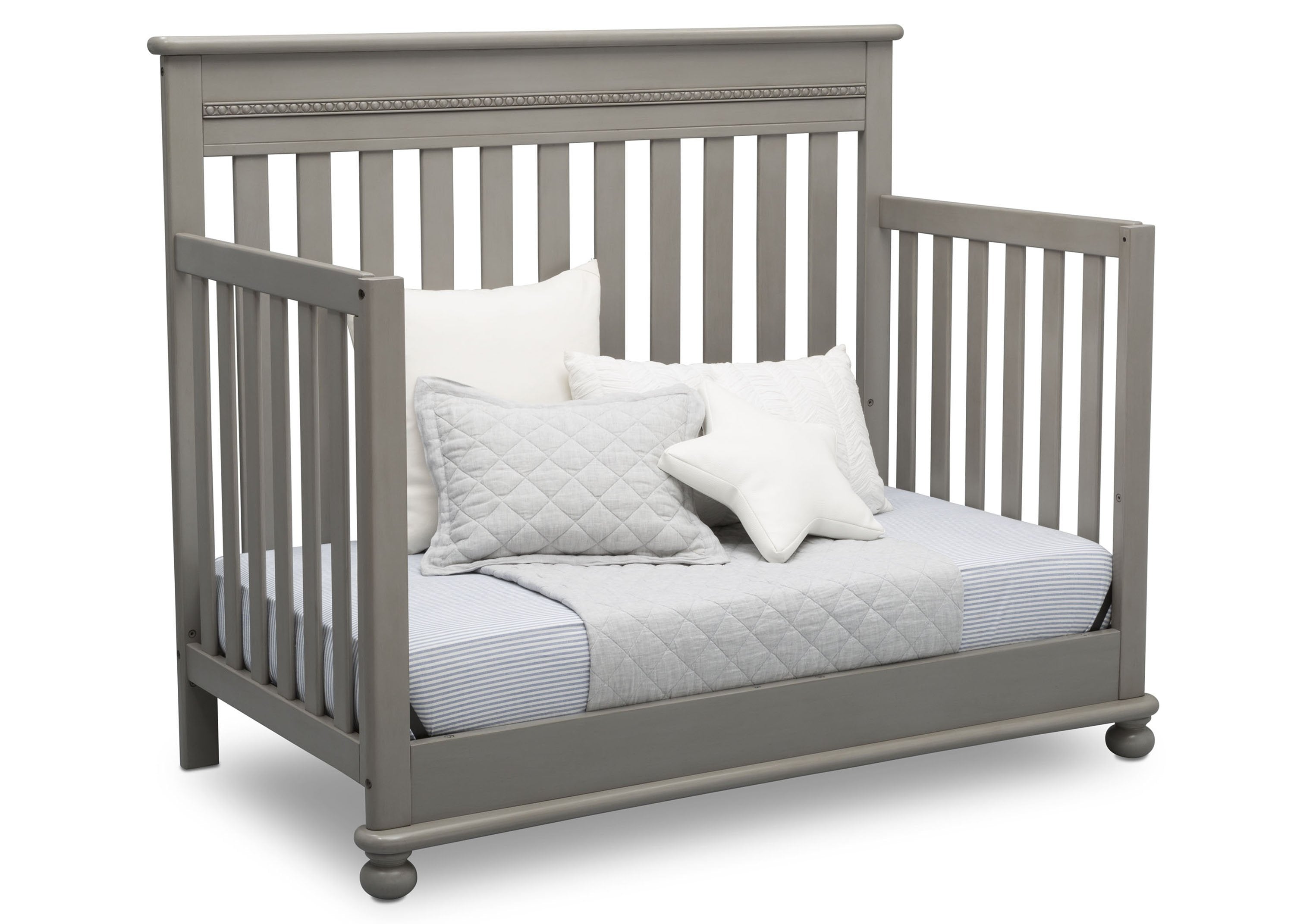 Franklin 4-in-1 Convertible Baby Crib - Toddler Bed, Daybed & Full-Size Bed - Safe Nursery Furniture for Newborns to Teens - Perfect for Bedrooms, Daycare & Guest Rooms