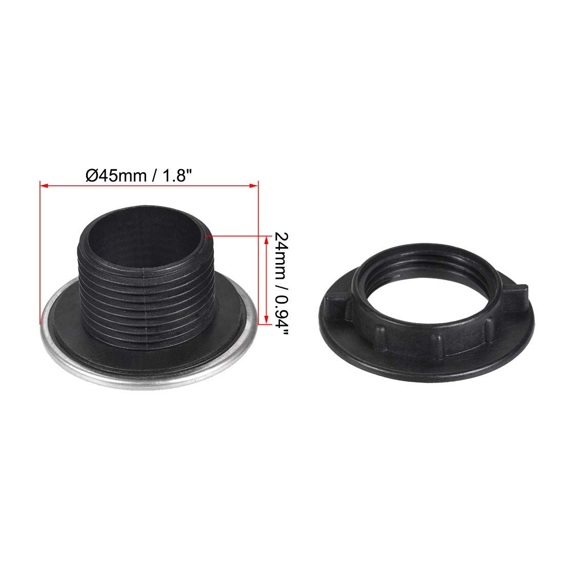 2 Pack Stainless Steel Kitchen Sink Hole Covers (1.2