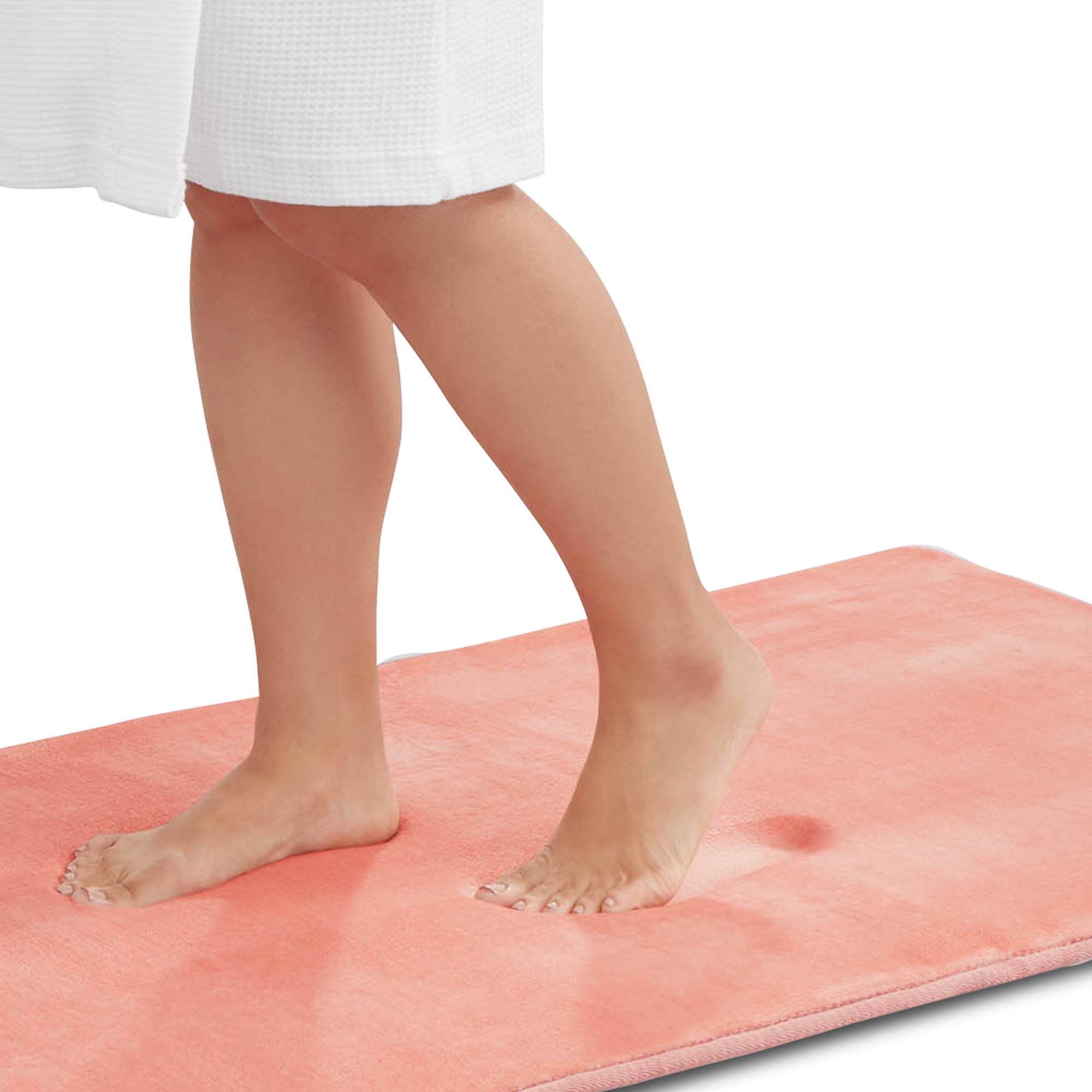 Genteele Memory Foam Bath Mat - Non-Slip Absorbent Super Soft Velvet Bathroom Rug (20