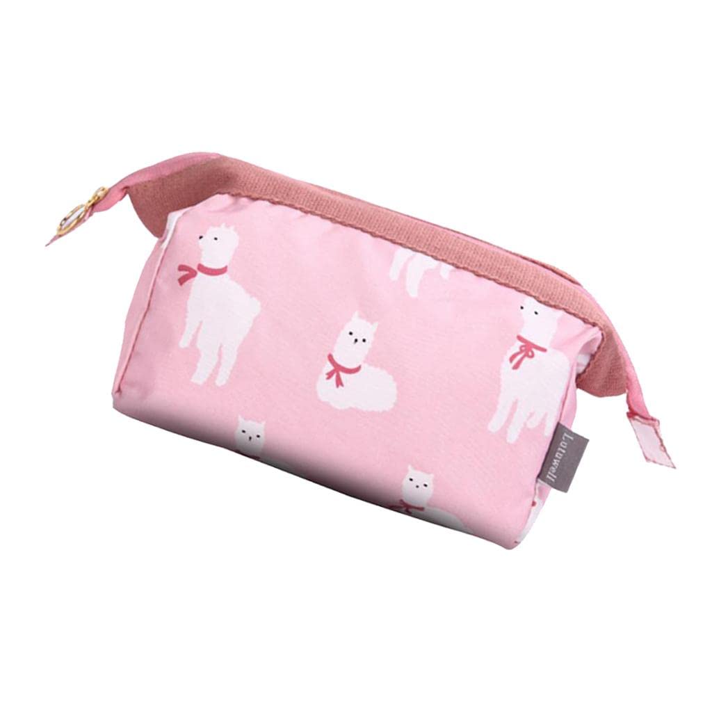 Pink Travel Clutch Bag for Women - Waterproof Cosmetic Makeup Pouch & Toiletry Organizer - Perfect for Vacation, Gym, Business Trips and Daily Essentials Storage