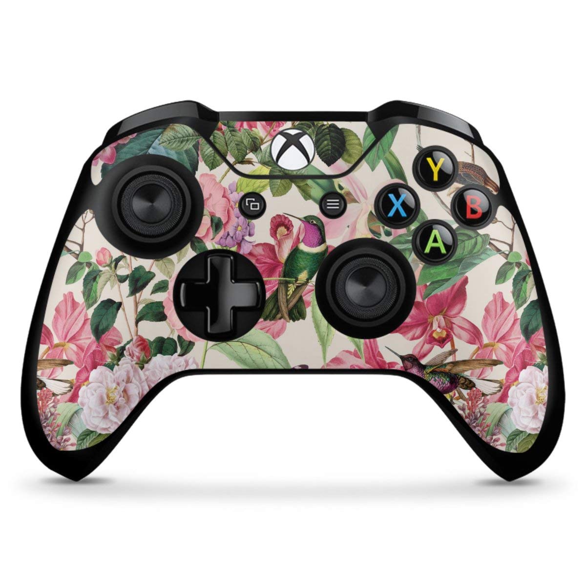 DeinDesign Skin Compatible with Microsoft Xbox One X Controller - Custom Sticker Wrap Featuring Hummingbird & Rose Summer Design - Perfect for Gaming, Personalization & Protection