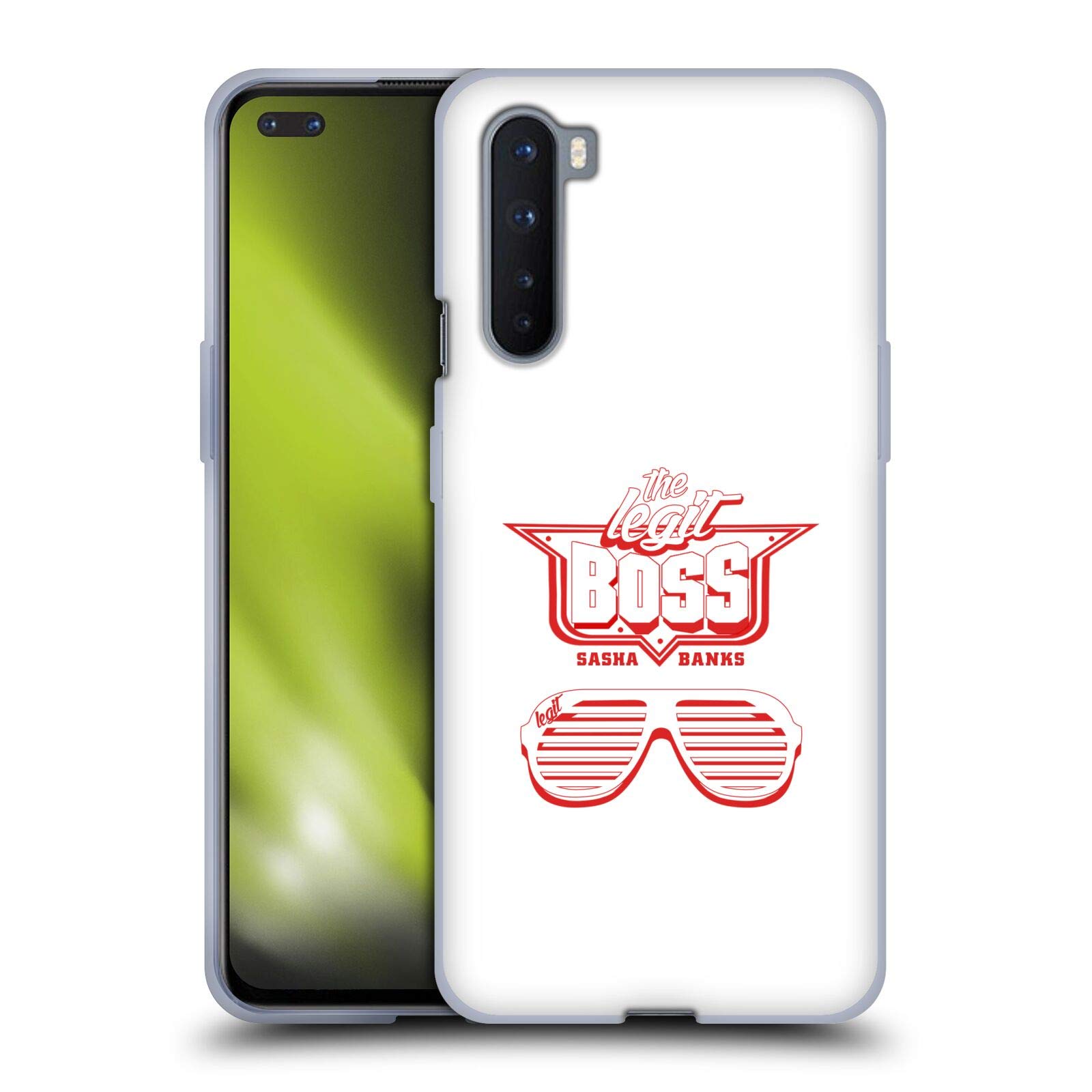 Official WWE Sasha Banks Mono Bling Soft Gel Case for OnePlus Nord 5G - Durable & Stylish Protection for Everyday Use