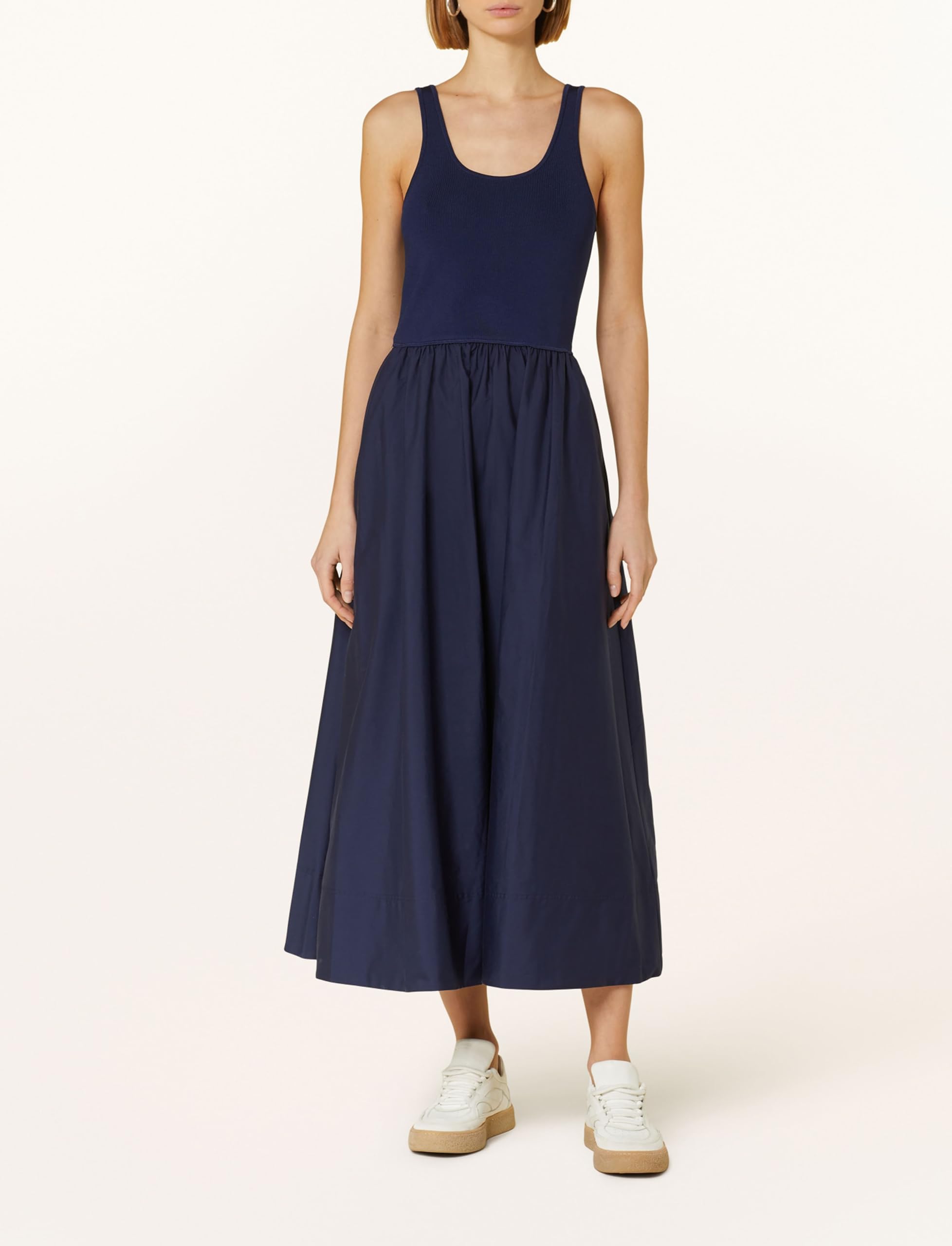 Women's Summer Maxi Dress - Casual Sleeveless Square Neck Tank Long Swing Dress with Pockets | Flowy Patchwork Beach Dress for Vacation, Party & Everyday Wear
