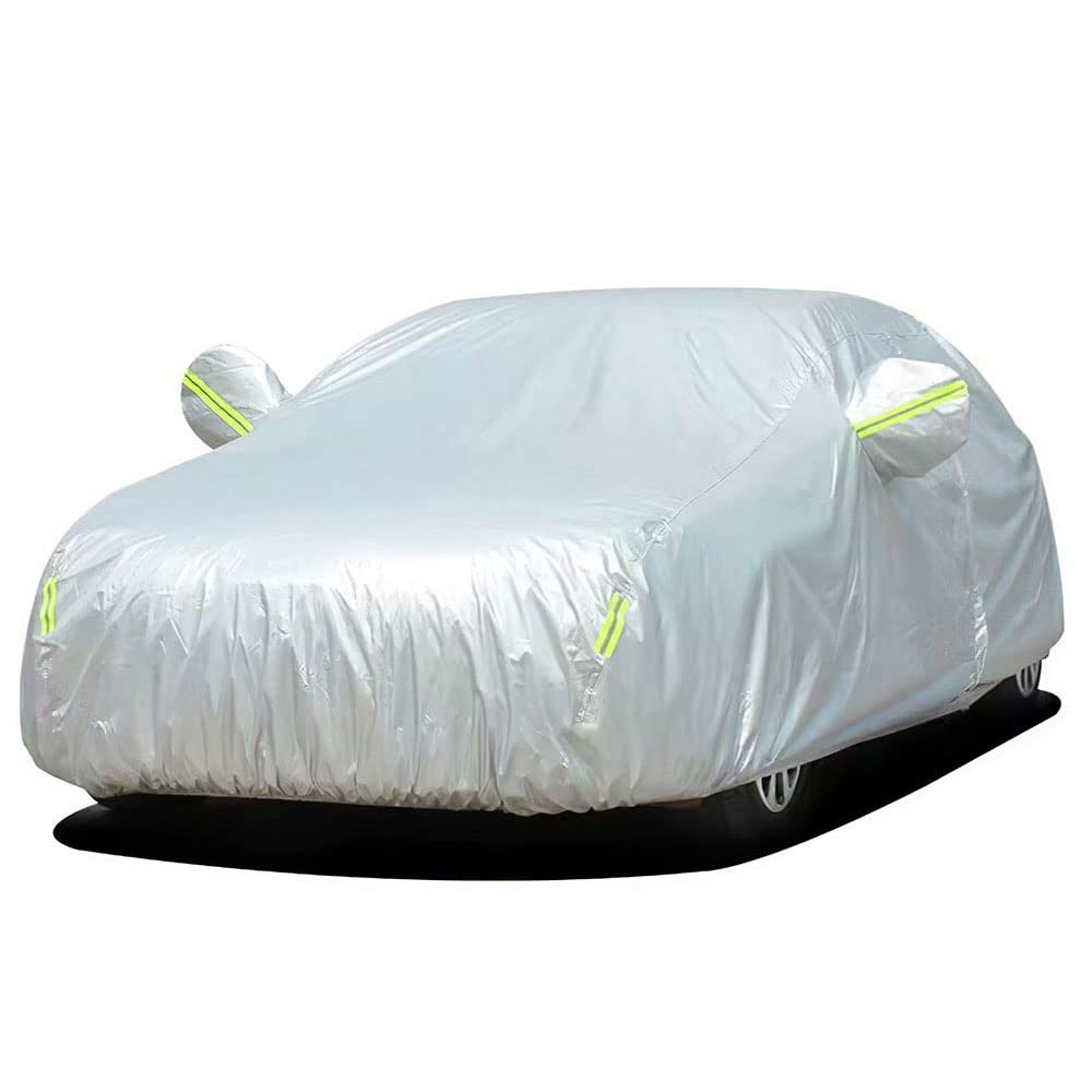 2023 Acura Integra Car Cover - Waterproof 190T High-Density Fabric for Indoor & Outdoor Use - Full Exterior Protection with Sunscreen (Sedan, Silver) | Perfect for Garage Storage, Winter Protection & Long-Term Vehicle Preservation