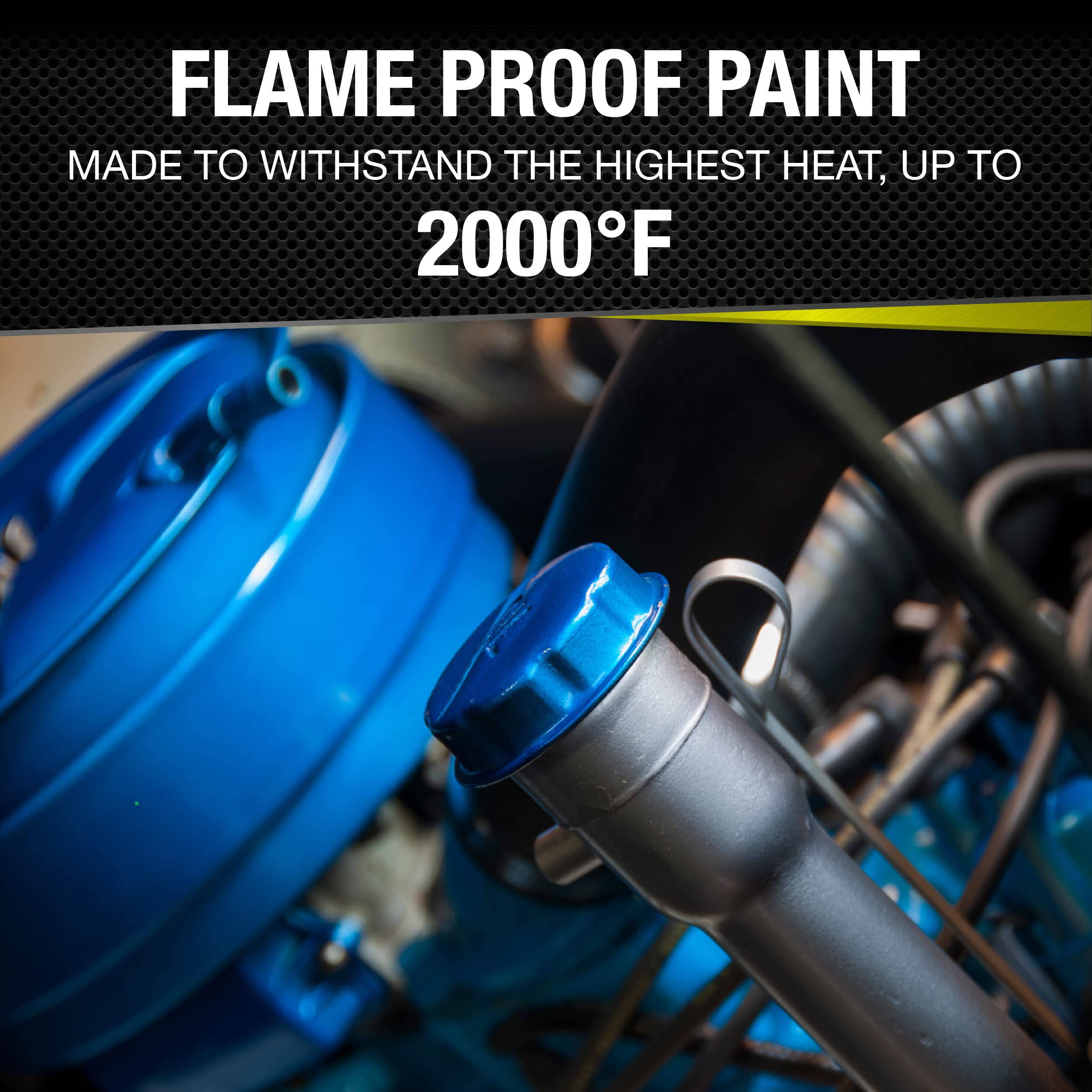 VHT SP998-6PK High Temperature Flameproof Spray Paint - 6 Pack (11oz Each) - Heat Resistant Coating for Grills, Engines, Exhausts & Fireplaces - Cast Iron Flat Finish Aerosol Paint