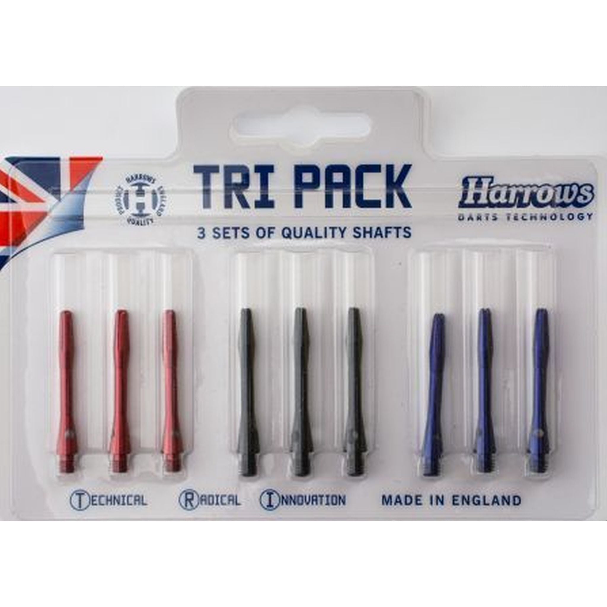 Harrows Small Anodised Aluminium Shafts - Premium Darts Shafts for Professional Players | Perfect for Tournaments & Home Practice