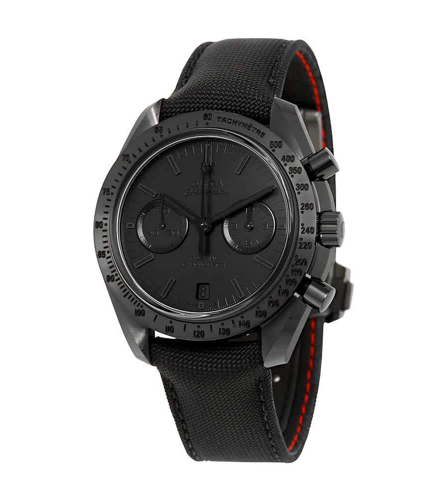 Omega Speedmaster Moonwatch Chronograph Men's Watch - Black Dial, Black Nylon Strap, Swiss Automatic Movement (Model 311.92.44.51.01.005) | Perfect for Space Enthusiasts, Professional Diving & Luxury Collectors