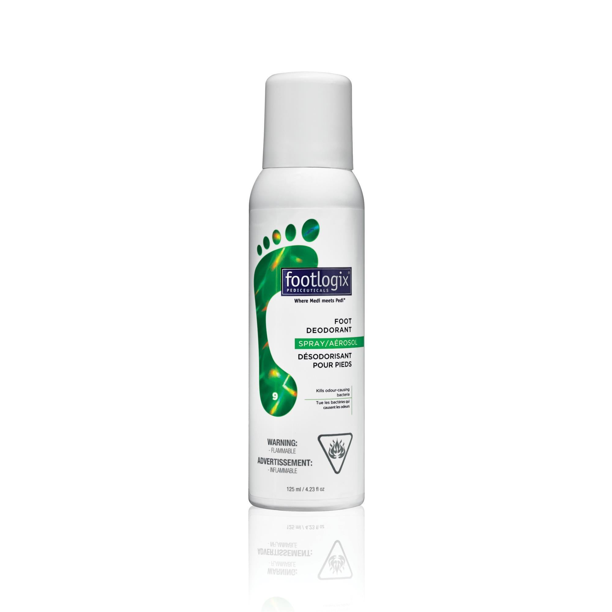 Footlogix Foot Deodorant Spray - 4.2 fl oz | Odor Control for Men & Women | Perfect for Athletes, Hikers & Daily Freshness