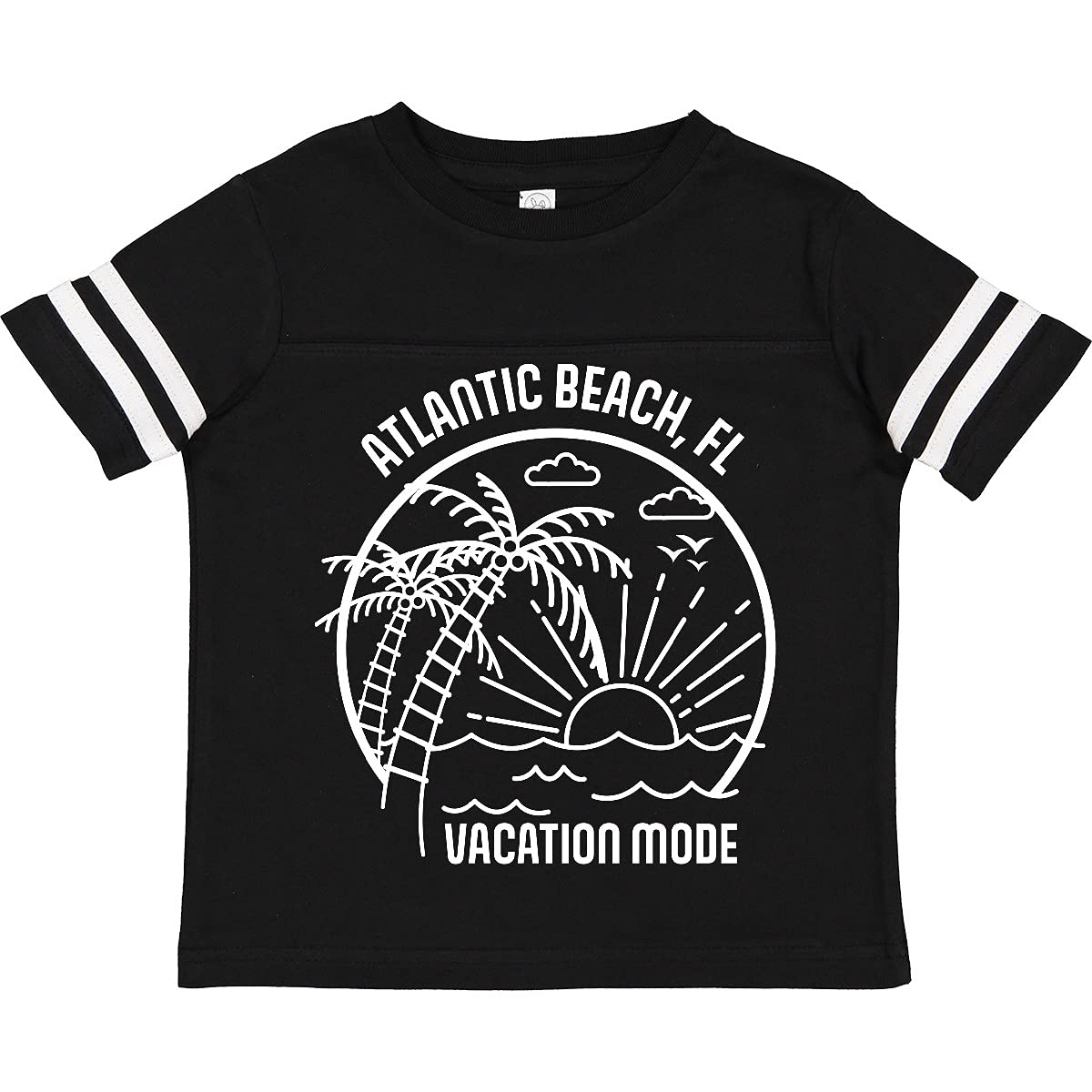 Inktastic Summer Vacation Mode Atlantic Beach Florida Youth T-Shirt - Comfortable Kids Tee for Beach Trips, Family Vacations & Summer Outfits