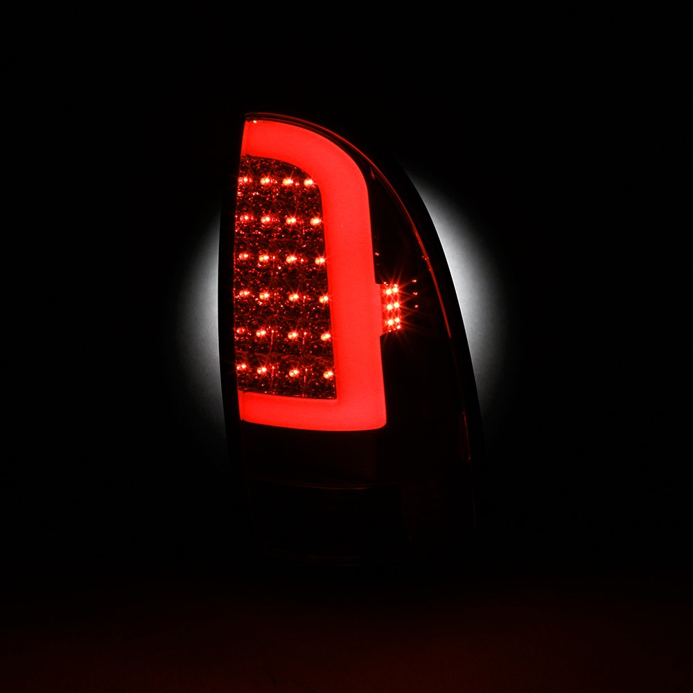 AKKON Full LED Daytime Running Lights & Tail Lights for 2005-2015 Toyota Tacoma - Chrome Housing with Clear Lens - Upgrade Your Truck's Style & Visibility for Night Driving and Off-Road Adventures