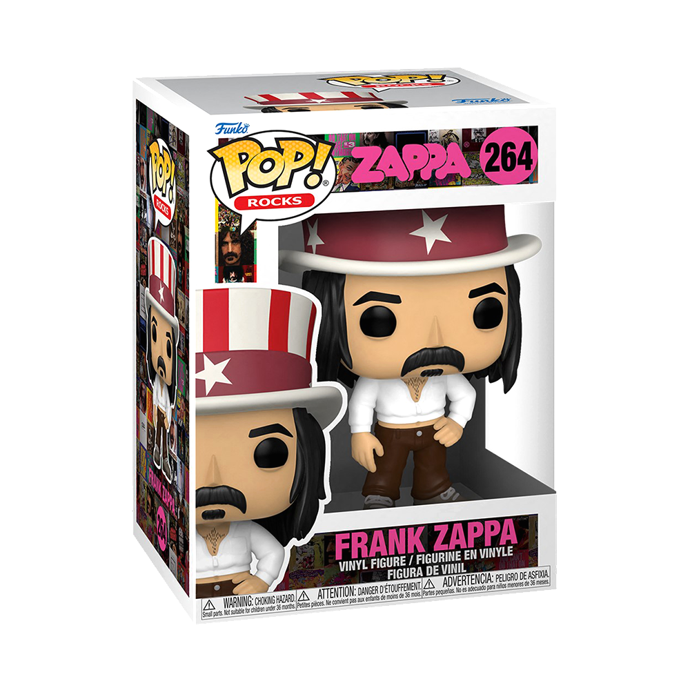 Frank Zappa Funko Pop Rocks Vinyl Figure #264 - Exclusive Collectible for Music Fans & Pop Culture Enthusiasts | Perfect for Display, Gifts, and Home Decor