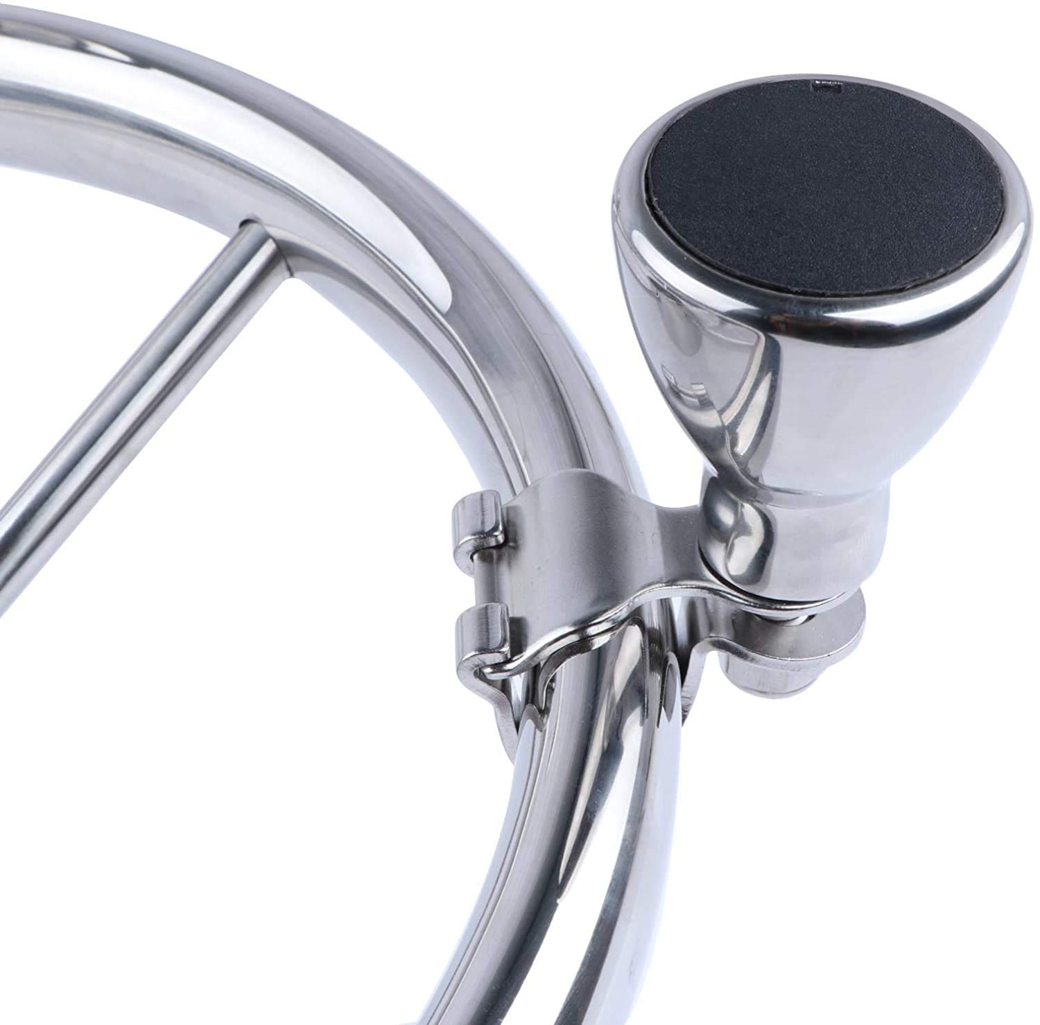 316 Stainless Steel Marine Boat Steering Wheel Knob - Heavy Duty Swivel Spinner for Smooth Maneuvering | Perfect for Fishing Boats, Yachts & Water Sports (Model 7300S1)