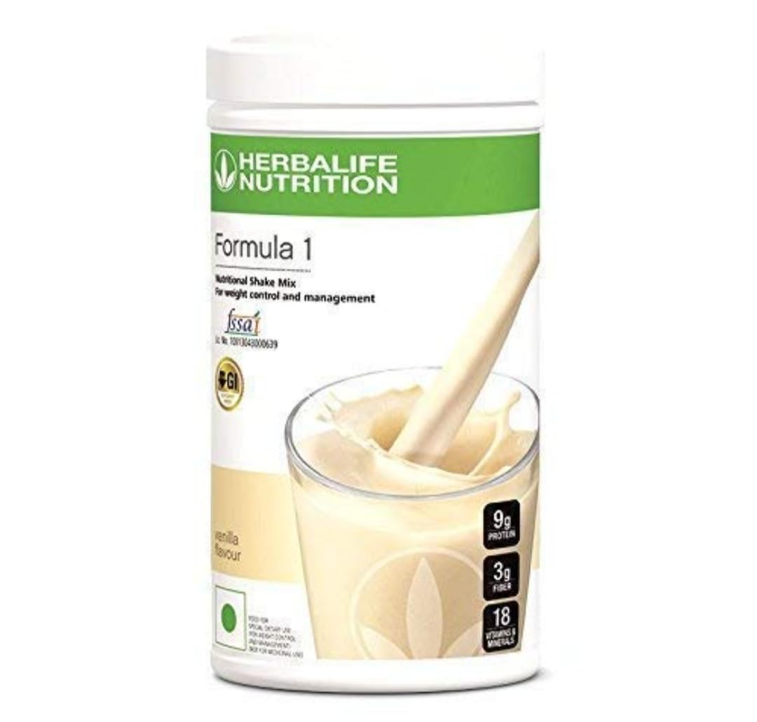 Herbalife Protein Drink Mix - Vanilla Flavor, 21.7 oz (616g) Canister | Meal Replacement Shake for Weight Loss & Muscle Gain | Post-Workout Recovery & Healthy Breakfast Option