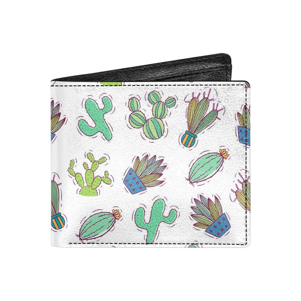 INTERESTPRINT Cartoon Donuts Pattern Bifold Wallet for Men & Women - Slim RFID Blocking Leather Wallet with ID Window & Coin Pocket - Perfect for Everyday Use, Travel, and Gift Giving
