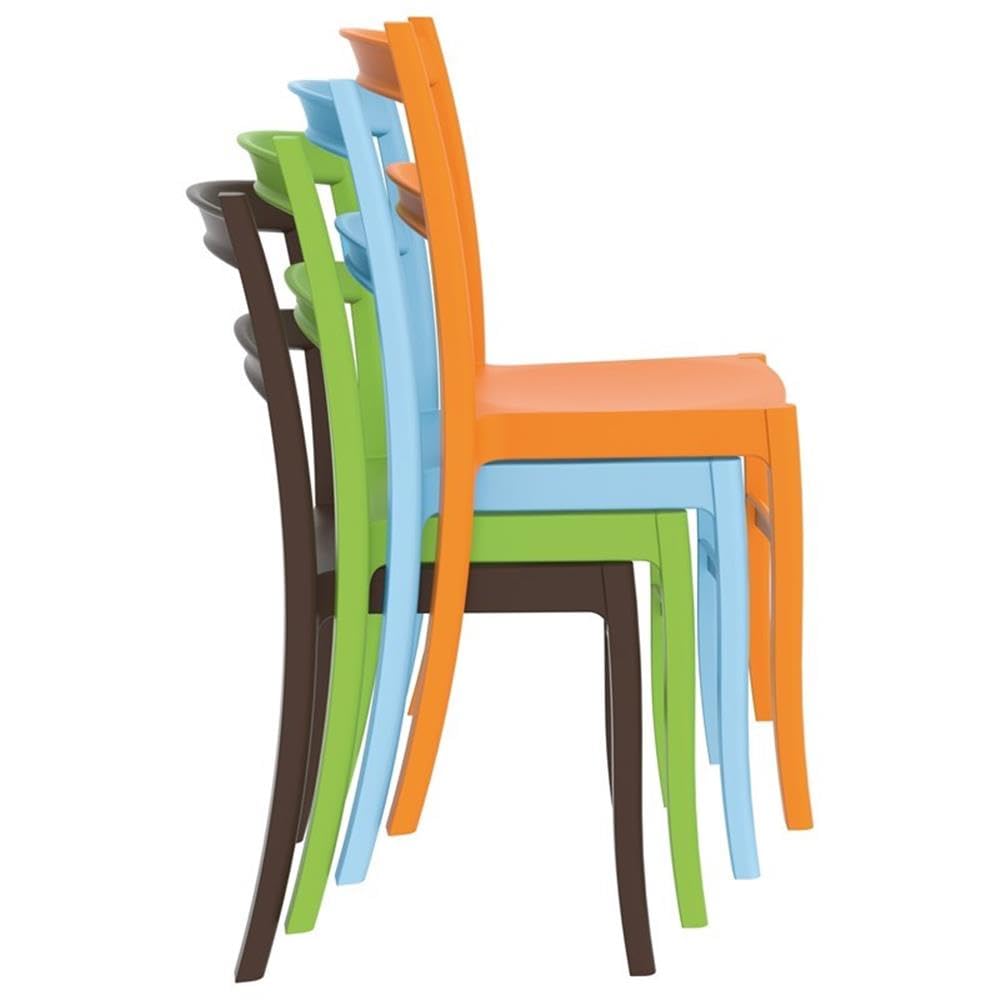 Tiffany Light Blue Patio Dining Chairs Set of 2 - Outdoor Garden Furniture for Poolside, Backyard, and Terrace Relaxation