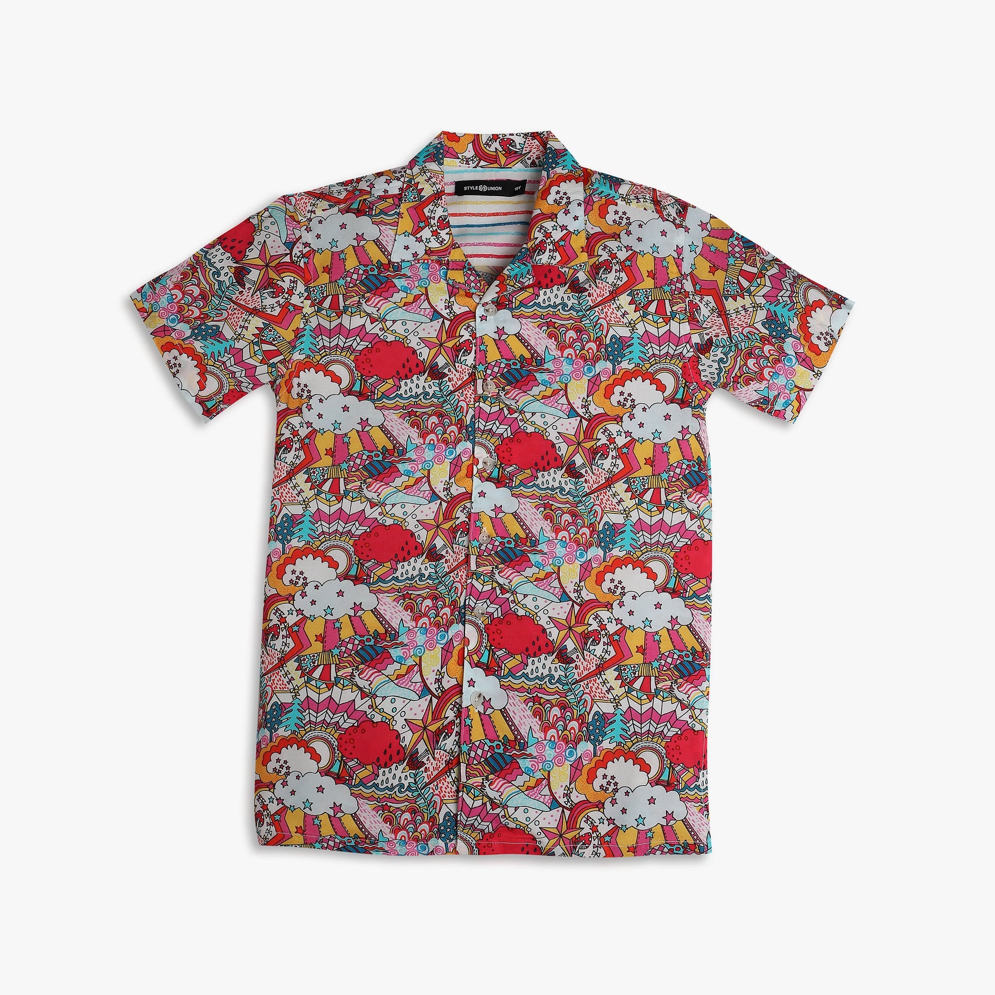Boys Regular Fit Printed Shirt - Comfortable Cotton Casual Wear for Kids - Perfect for School, Parties & Everyday Outfits