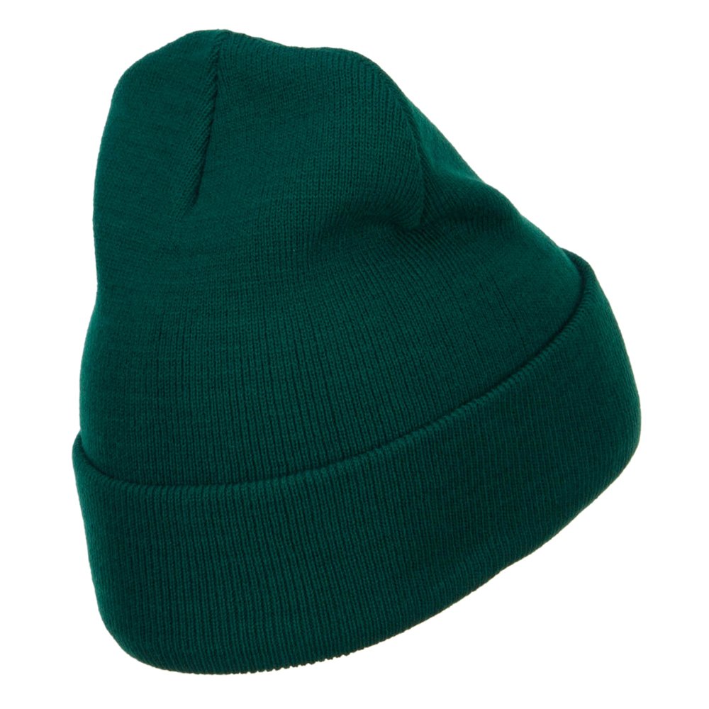 St. Patrick's Day Three Leaf Clover Embroidered Knit Beanie Hat for Men & Women - Perfect for Irish Festivals, Parades, and Winter Warmth