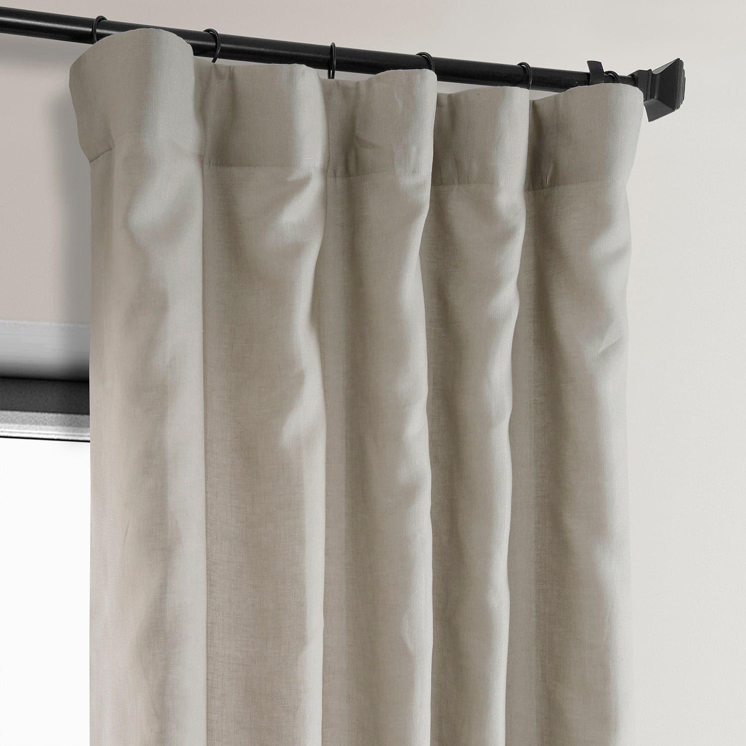 Light Birch Euro Linen Blackout Curtains for Bedroom - Thermal Insulated Window Drapes for Living Room & Nursery - Noise Reducing & Light Blocking Home Decor