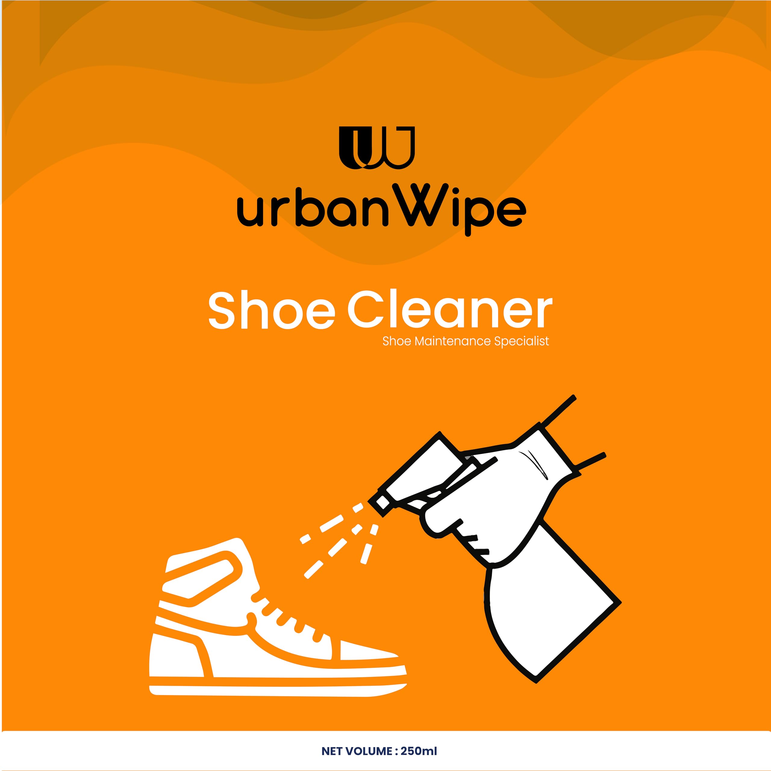 urbanWipe Eco-Friendly Sneakers & Sports Shoe Cleaner (500 ML) - Gentle Cleaning for Sneakers, Running Shoes & Athletic Footwear - Perfect for Gym, Sports & Everyday Use