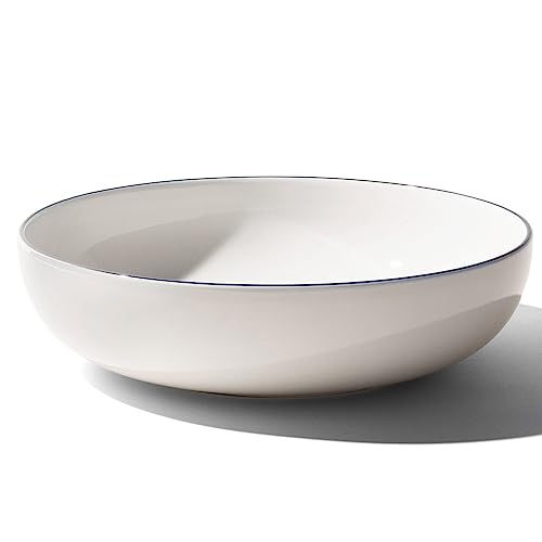 White w/ Navy Rim