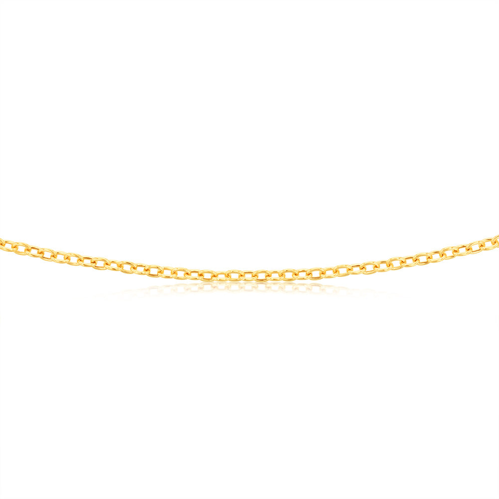 9ct Yellow Gold Belcher Chain 60 Gauge 50cm - Elegant Jewelry for Women, Perfect for Layering, Gift Giving & Everyday Wear