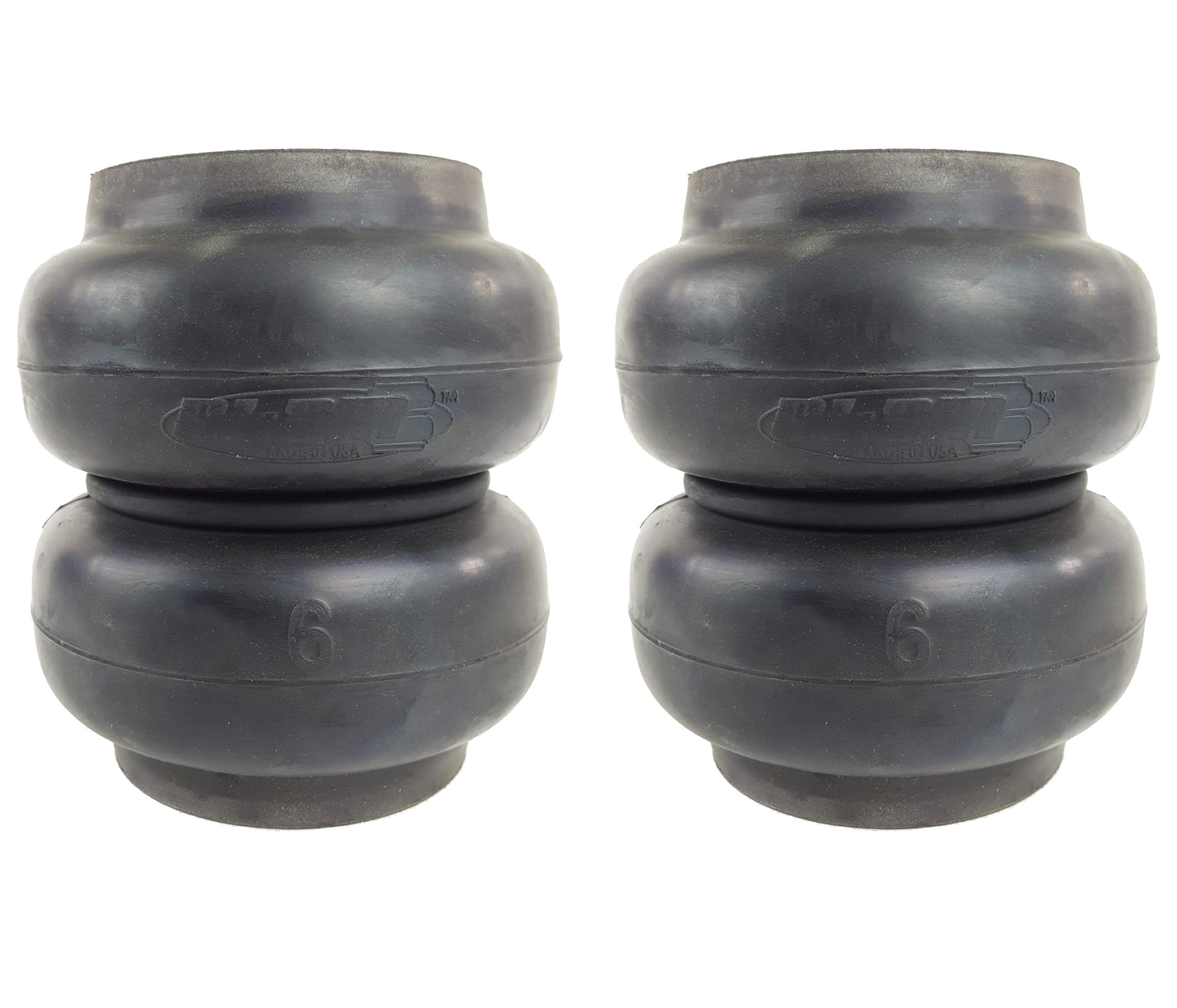 RE-6 Air Suspension Bags 200 PSI - Heavy Duty Custom Air Springs for Trucks & SUVs (2 Pack) - Perfect for Off-Roading, Towing & Load Leveling