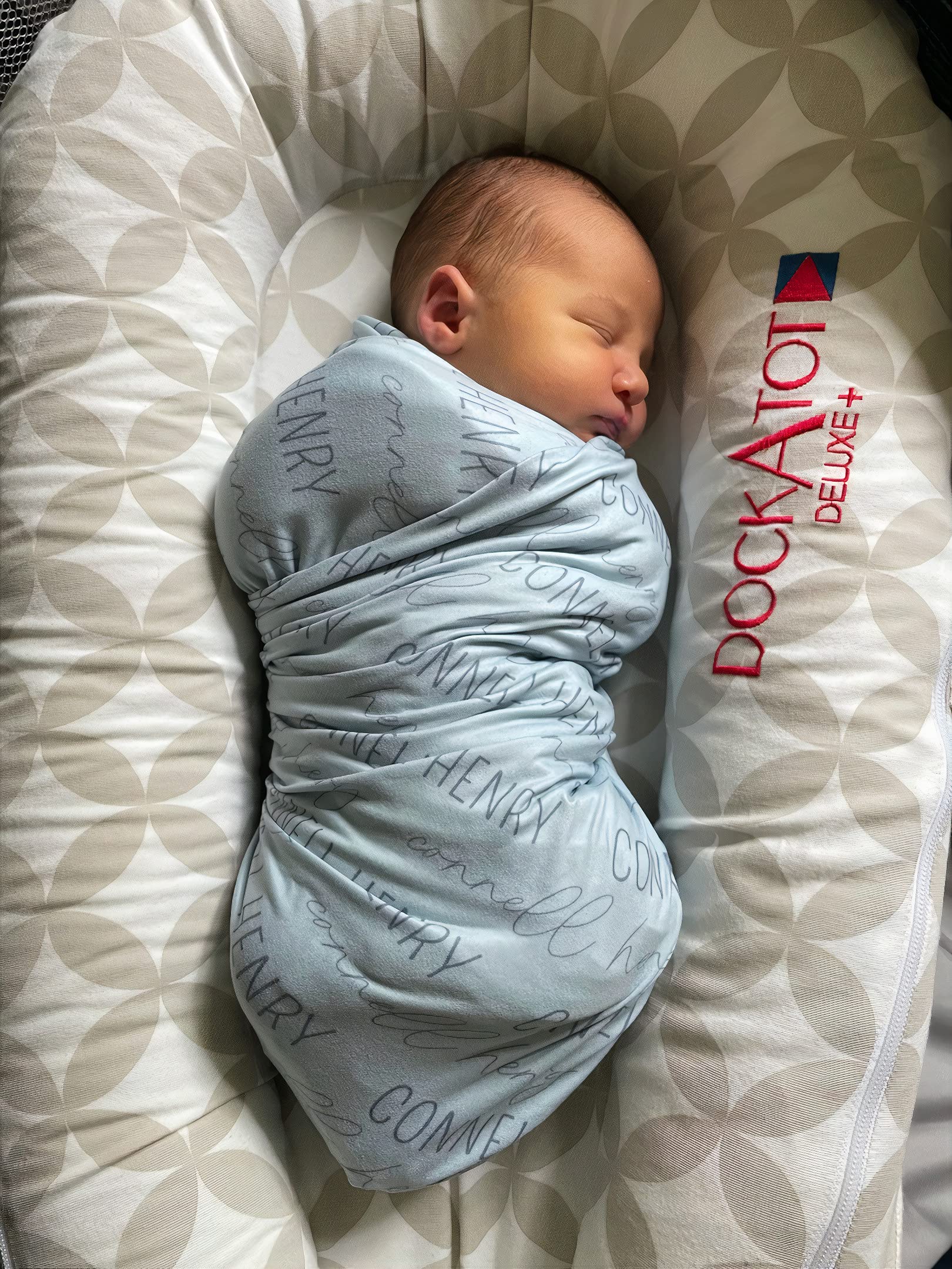 Personalized Monogram Baby Blanket with Name - Custom Embroidered Swaddle for Newborns, Kids & Adults - Perfect Gift for Baby Showers, Birthdays, Christening - Soft & Cozy Blanket for Nursery, Travel, Stroller & Cuddle Time