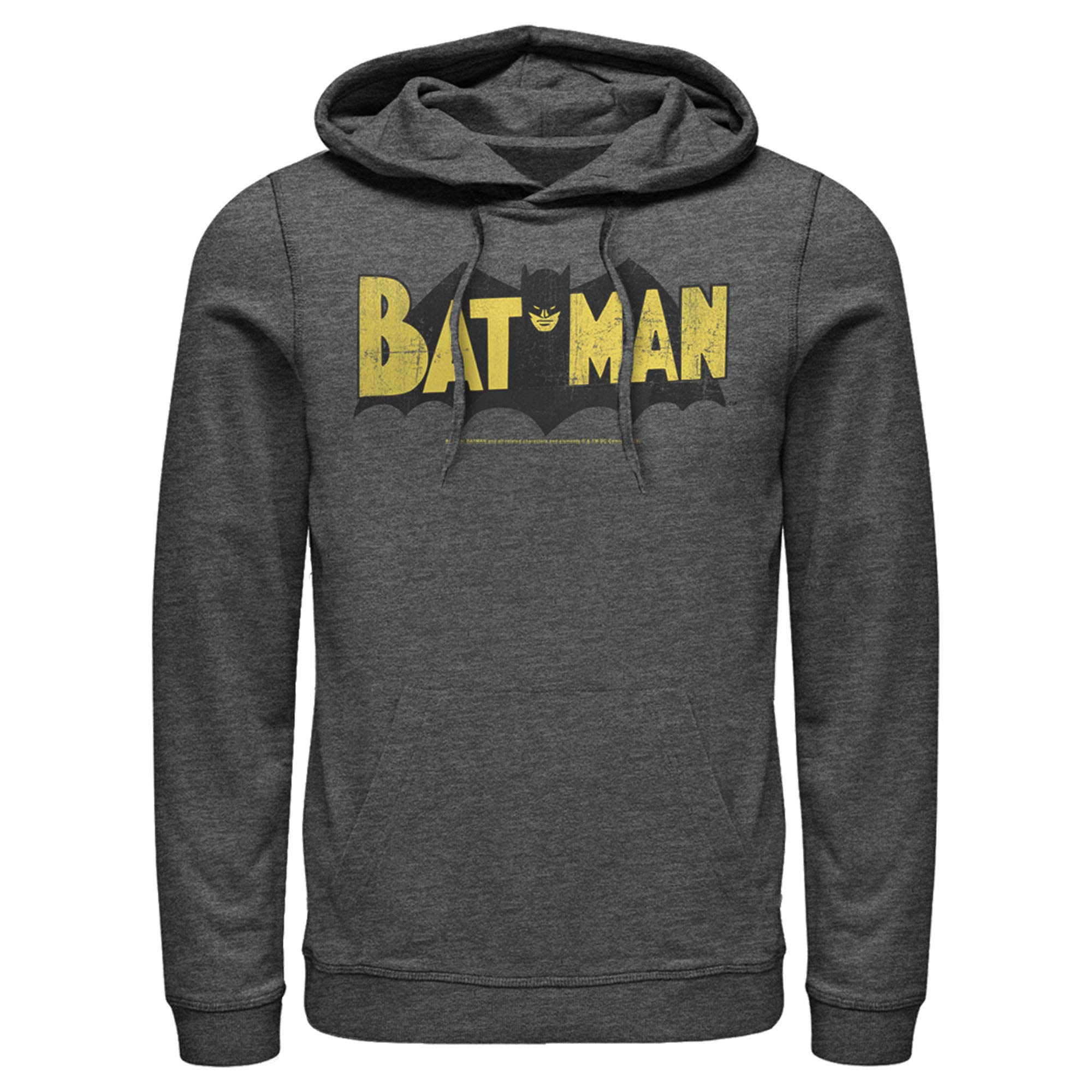 Batman Logo Hoodie for Men - Vintage Pullover for Casual Wear