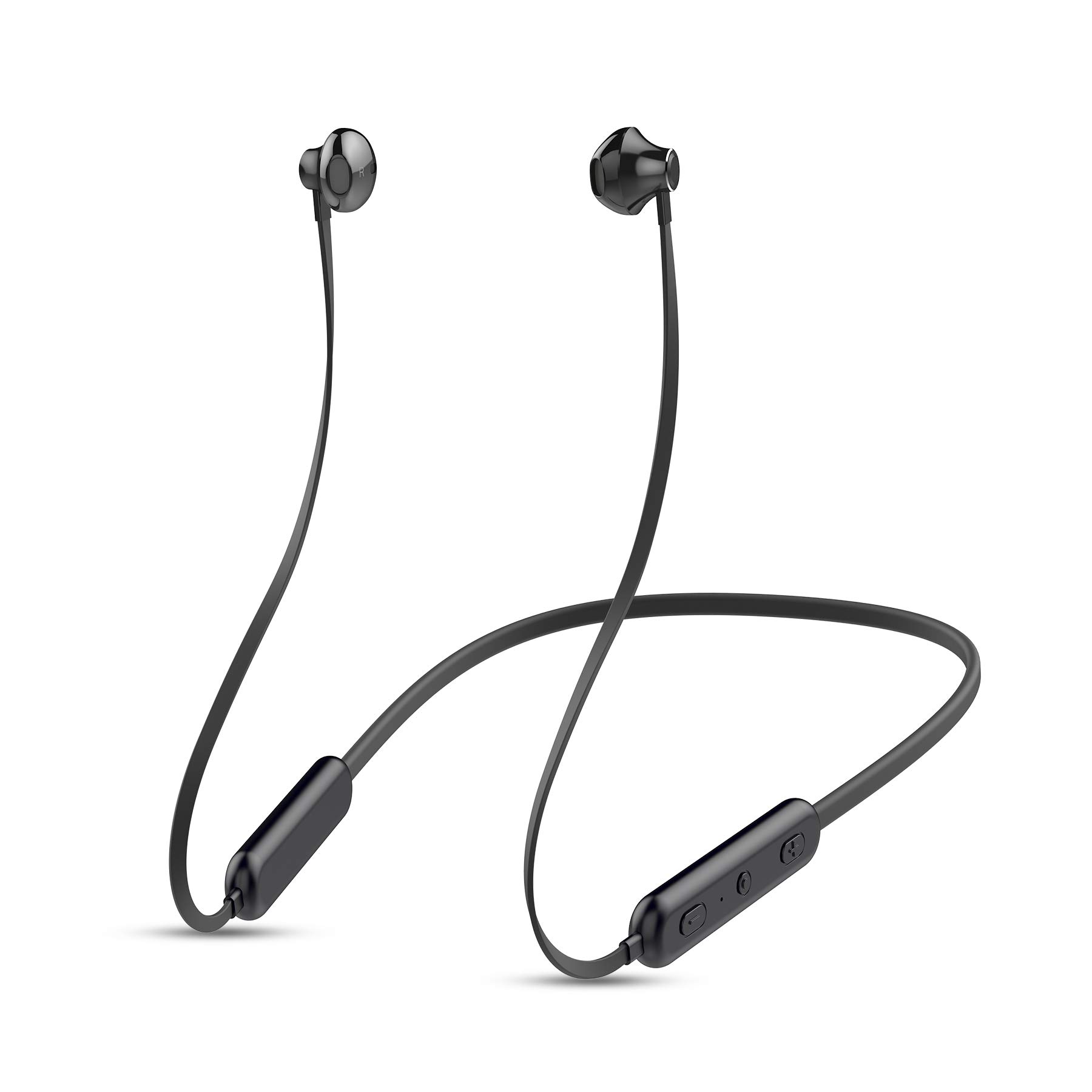 MUBIAO Bluetooth Headphones Wireless Sports Earbuds with Mic - 20Hrs Playtime, V5.0 Neckband Headset, Noise Cancelling for Gym Running - Compatible with iPhone Samsung Android - Perfect for Workouts, Commuting & Travel
