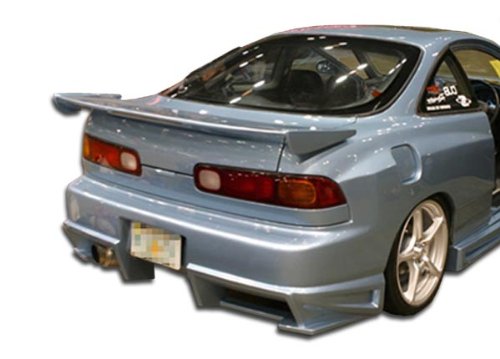 BRIGHTT-39875640 FRP Fiberglass Reinforced Plastics Bomber Style Rear Bumper for 1994-2001 Acura Integra 2DR | Direct Replacement & Perfect Fit | Upgrade Your Car's Look for Street Racing & Car Shows