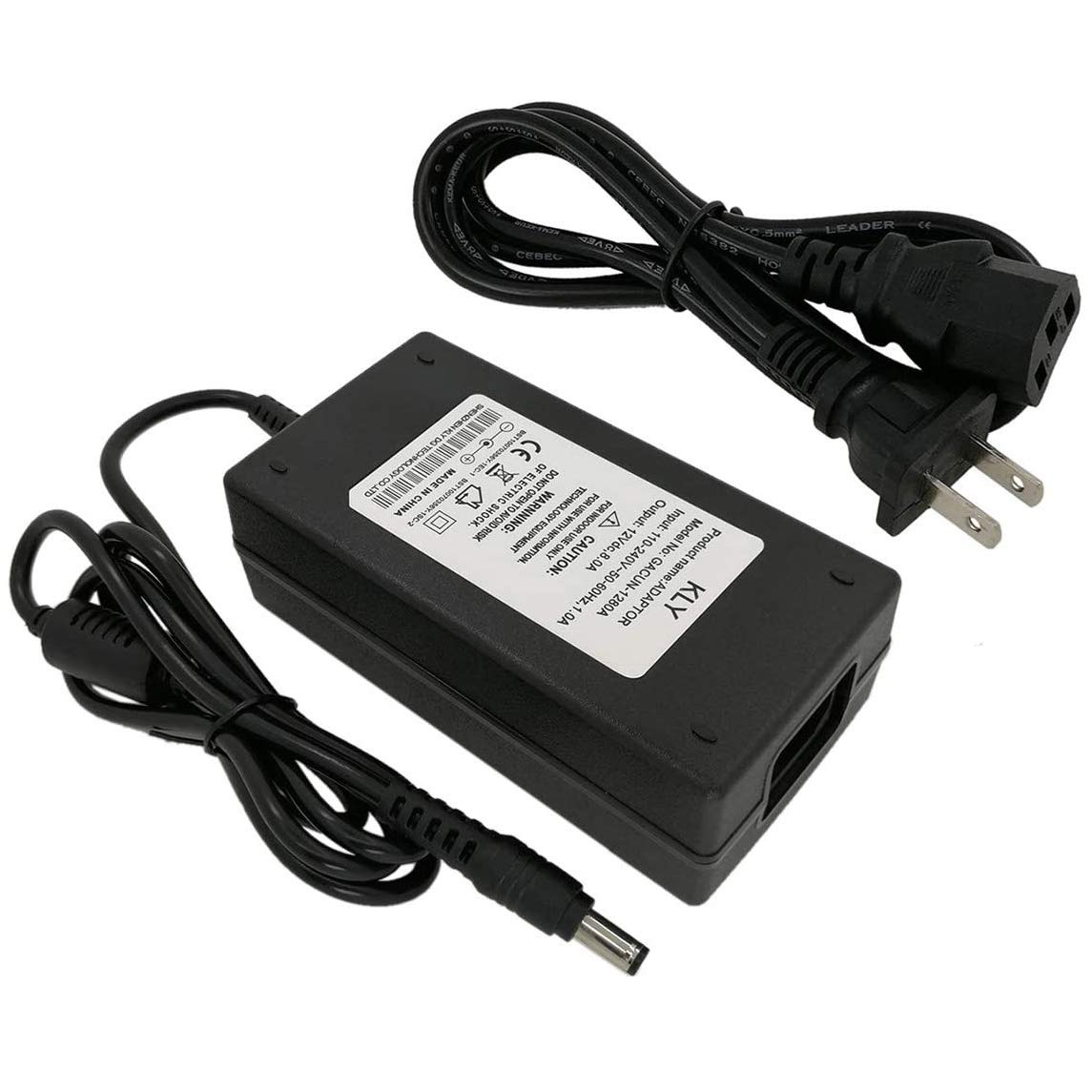 YUNBO 96W AC to DC 12V 8A Power Supply Adapter Converter - 110-240V Input for LED Strip Lights, CCTV Cameras, Wireless Routers - Perfect for Home Security Systems & DIY Lighting Projects