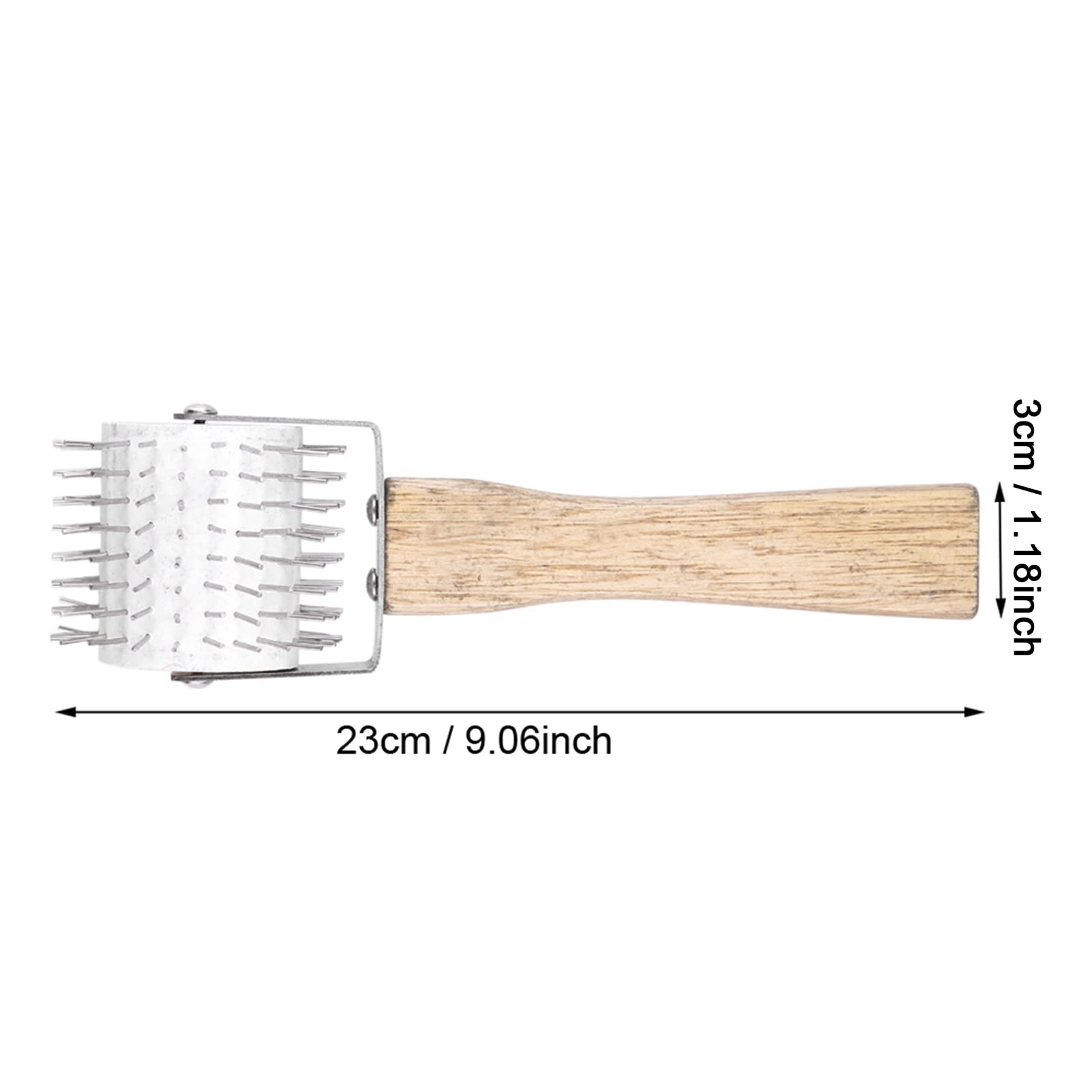 Beekeeping Honey Extractor Tool - Plastic Decapper Roller with Wooden Handle for Uncapping Honeycomb | Essential Beekeeper Equipment for Harvesting Pure Honey | Perfect for Home Beekeepers & Commercial Apiaries