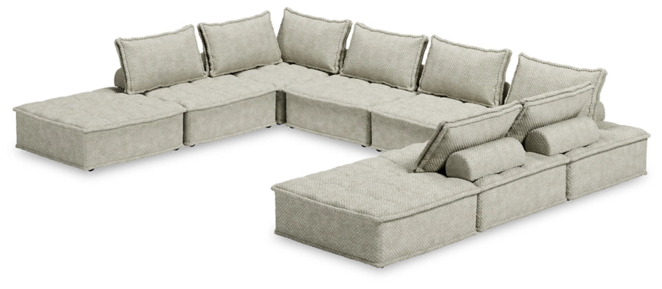 8-Piece Modular Sectional Sofa Set - Modern L-Shaped Couch with Reversible Chaise for Living Room, Family Room & Home Theater