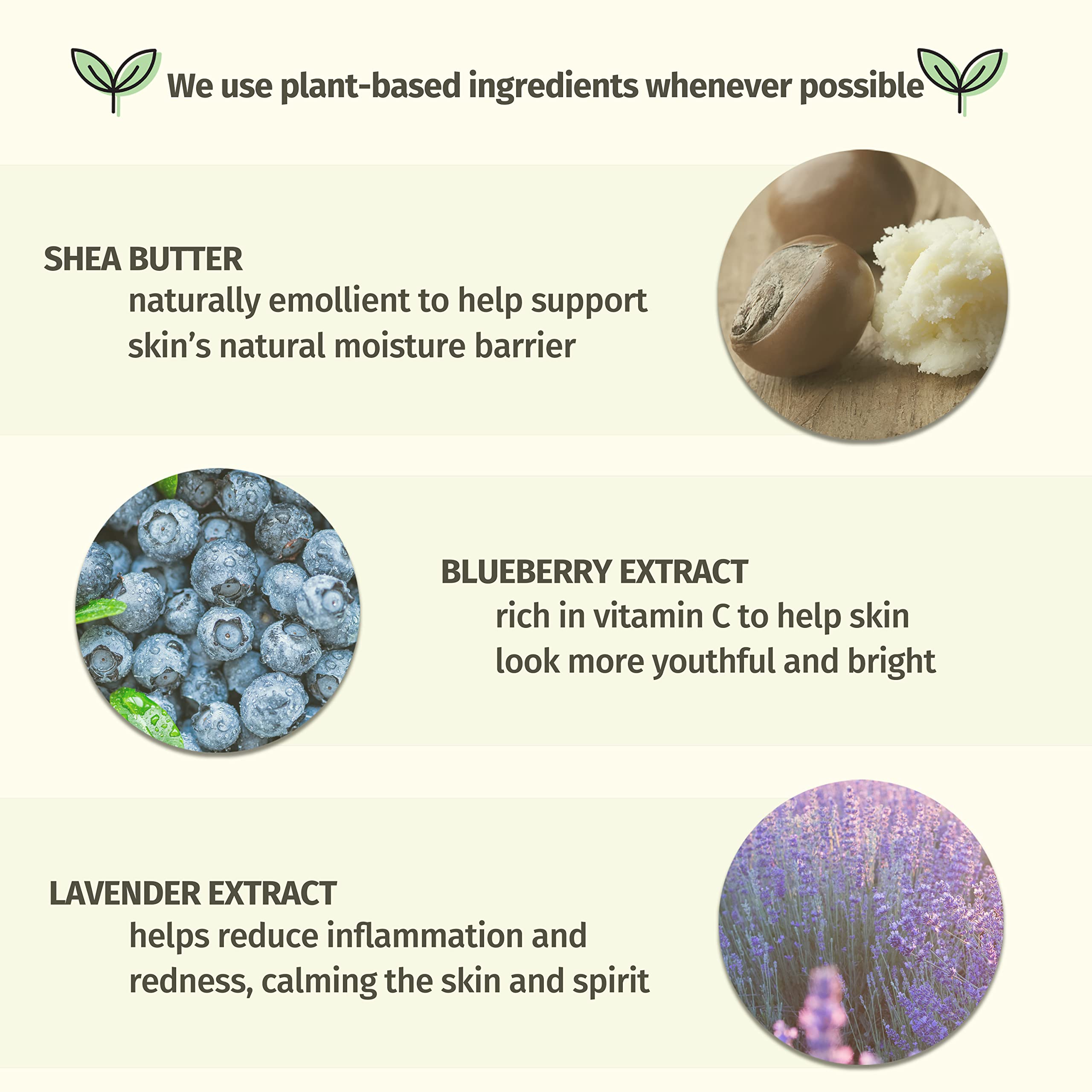 Blueberry Lavender Chamomile Herbal Body Lotion - 17oz Natural Moisturizer for Dry Skin - Perfect for Nighttime Relaxation & Spa Self-Care