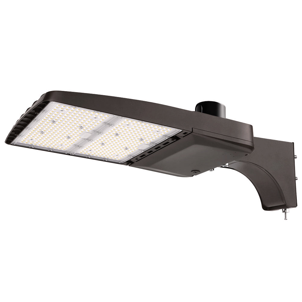 Konlite Vela III LED Parking Lot Light - 310W/280W/260W/240W Selectable, 46,600 Lumens, Type III, 120-277V, 5000K Daylight (1000W Equivalent) - Ideal for Commercial Parking Lots, Warehouses & Outdoor Security Lighting