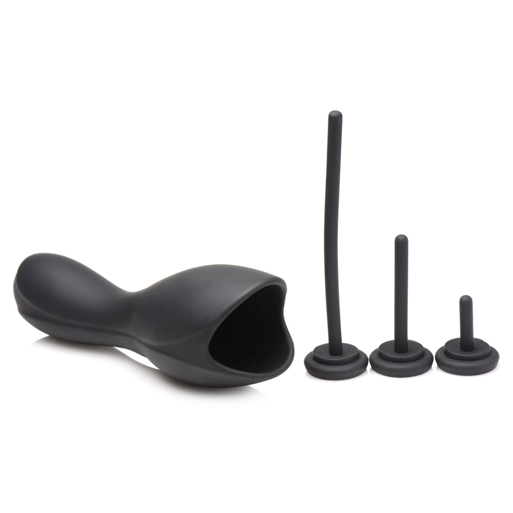 10X Vibrating Penis Head Teaser with Urethral Sounds - Powerful Male Adult Toy for Enhanced Pleasure & Prostate Stimulation - Perfect for Solo Play, Couples Fun & BDSM Exploration