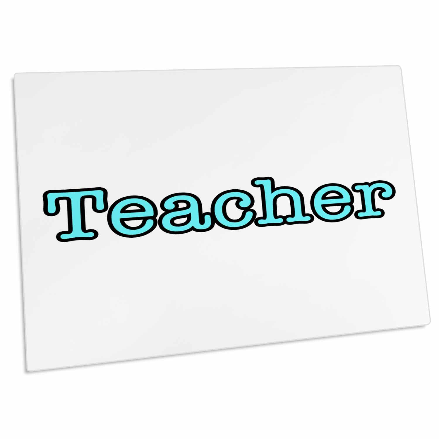 3D Rose EvaDane Teacher Appreciation Aqua Desk Pad Place Mats - Inspirational Quotes for Educators - Non-Slip Office & Home Desk Mat - Perfect for Teachers, Classrooms, and Workstations (dpd-223848-1)