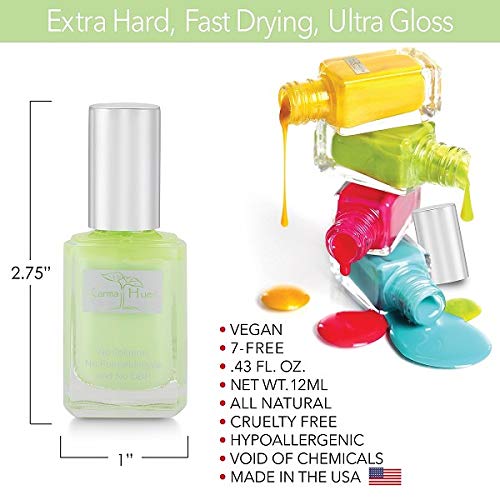 Organic Non-Toxic Nail Polish - Vegan & Cruelty Free Nail Paint for Women - Fast Drying, Long Lasting Nail Strengthening Formula - Perfect for Nail Art, Manicures & Everyday Wear (GERMANIA)