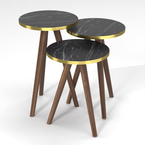 Black Marble Design - Gold Side
