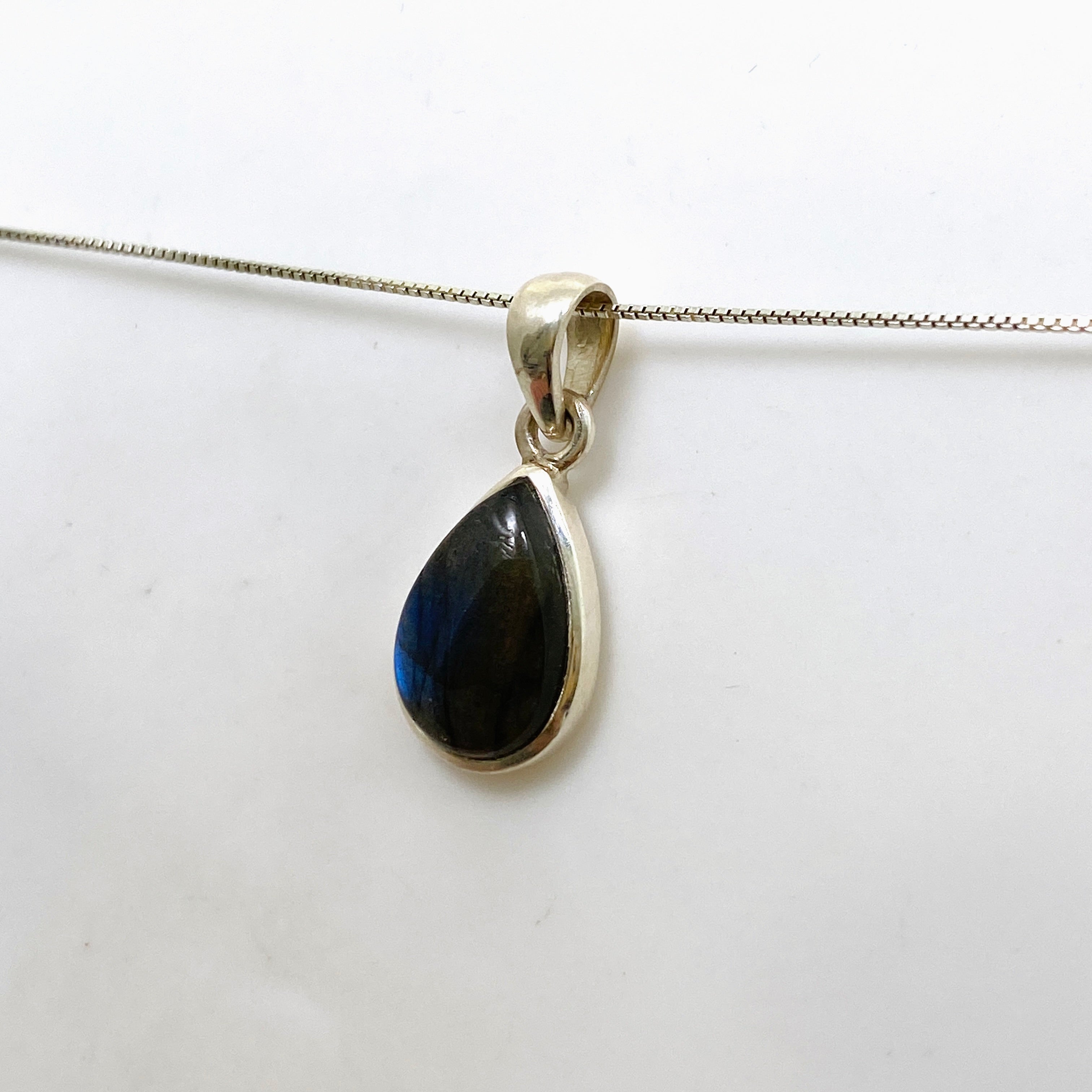 Natural Labradorite Teardrop Cabochon Pendant - Handmade Gemstone Jewelry PPGJ1050 | Healing Crystal Necklace for Meditation, Energy Work & Spiritual Gifts