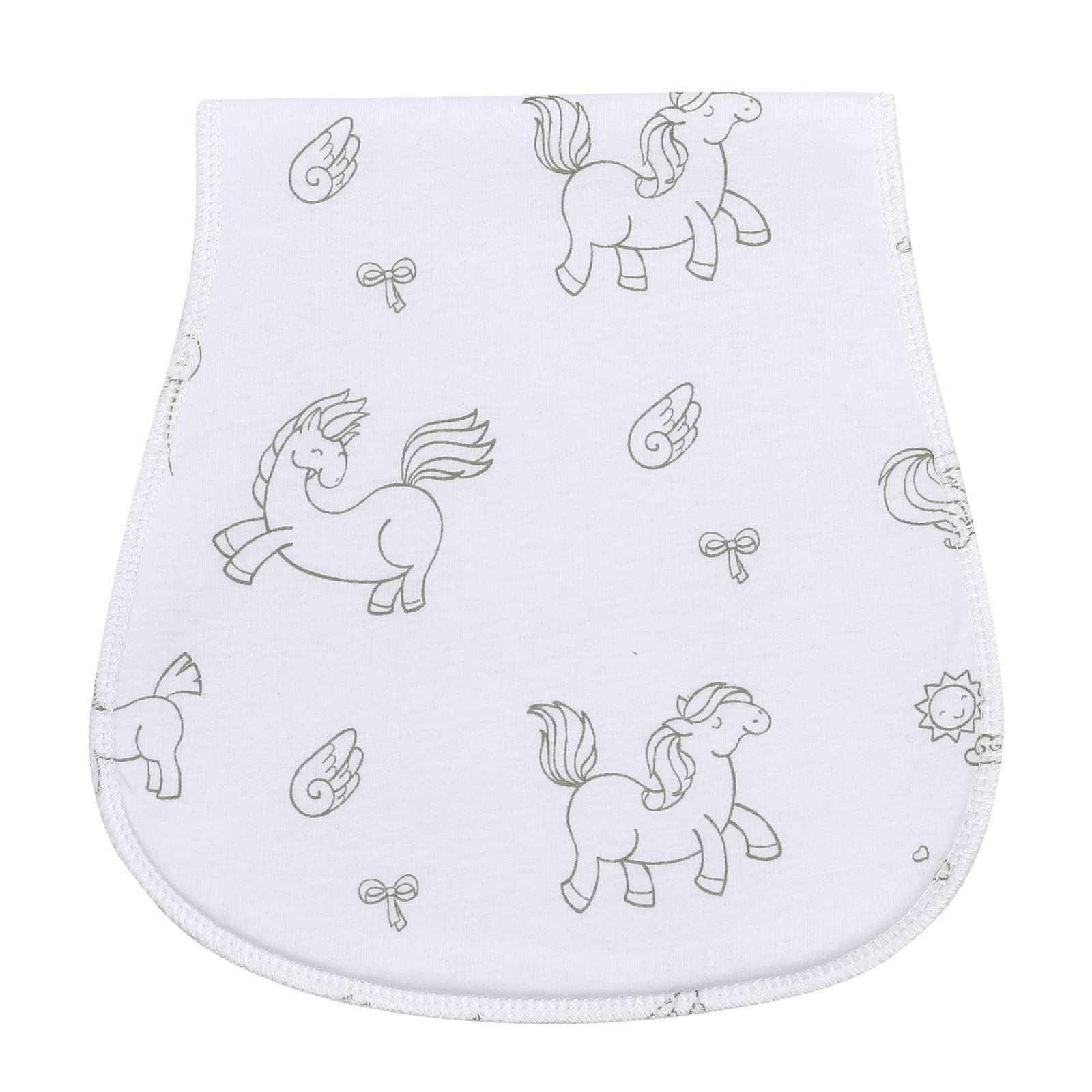 Premium 2-Layer Thick Cotton Baby Burp Cloths & Bibs - Ultra Soft & Super Absorbent for Teething, Spit-Up - Perfect Newborn Gift for First-Time Moms (Set of 3) - Ideal for Feeding, Nursing & Daily Baby Care