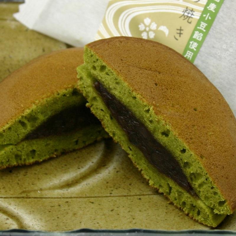 Premium Uji Matcha Japanese Dorayaki with Red Bean Filling - Authentic 4-Piece Snack Pack for Tea Time, Dessert & On-the-Go Treats