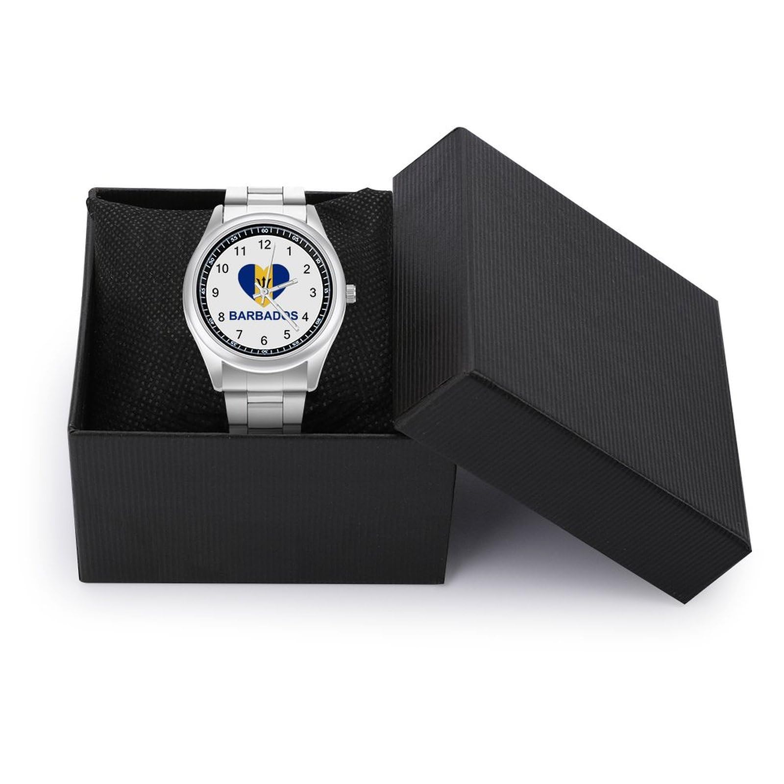 Barbados Men's Bracelet Watch - Elegant Business Dress Quartz Watch for Men & Women - Perfect Gift for Him/Her - Ideal for Office, Formal Events & Special Occasions